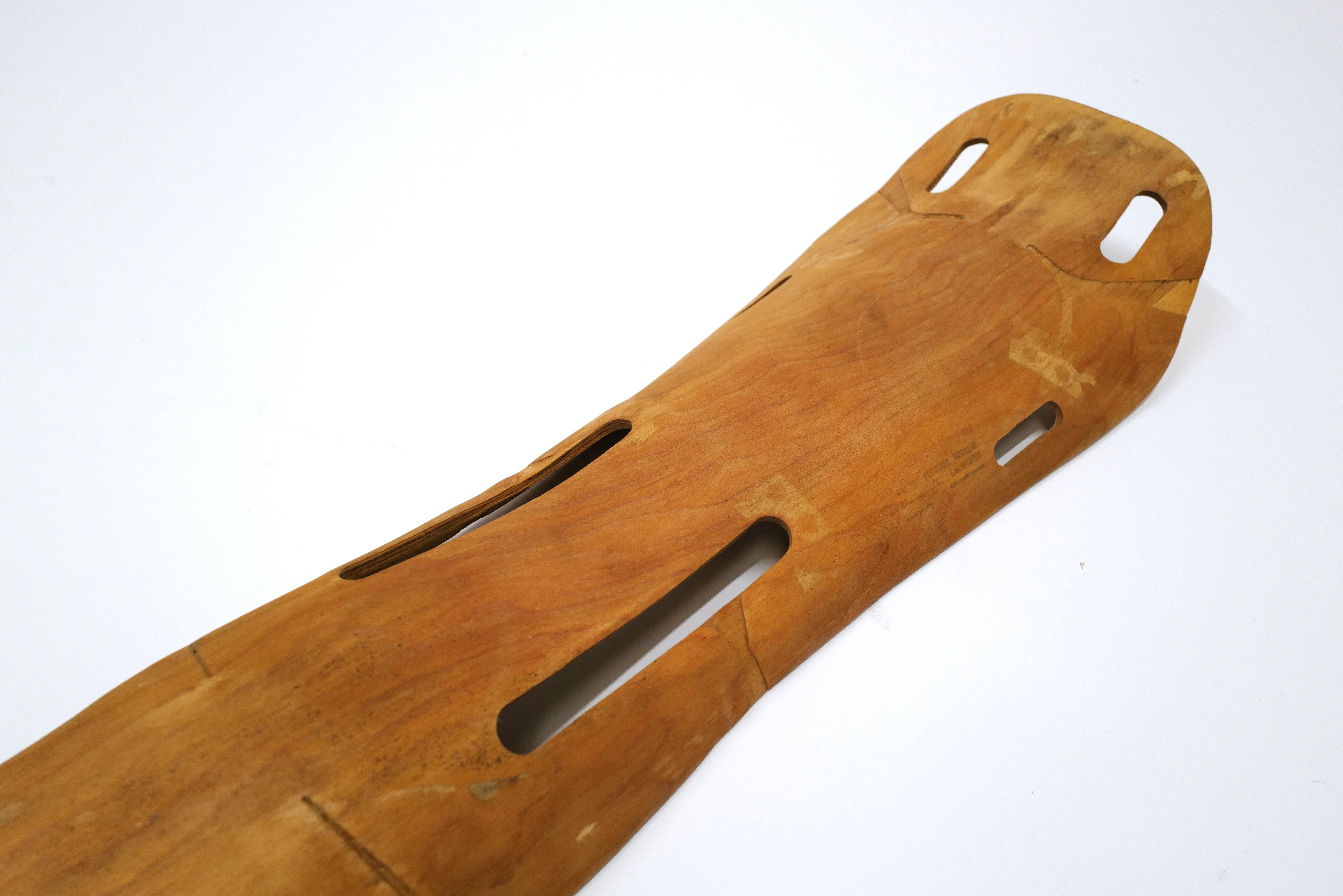 American WWII Plywood Leg Splint by Charles Eames