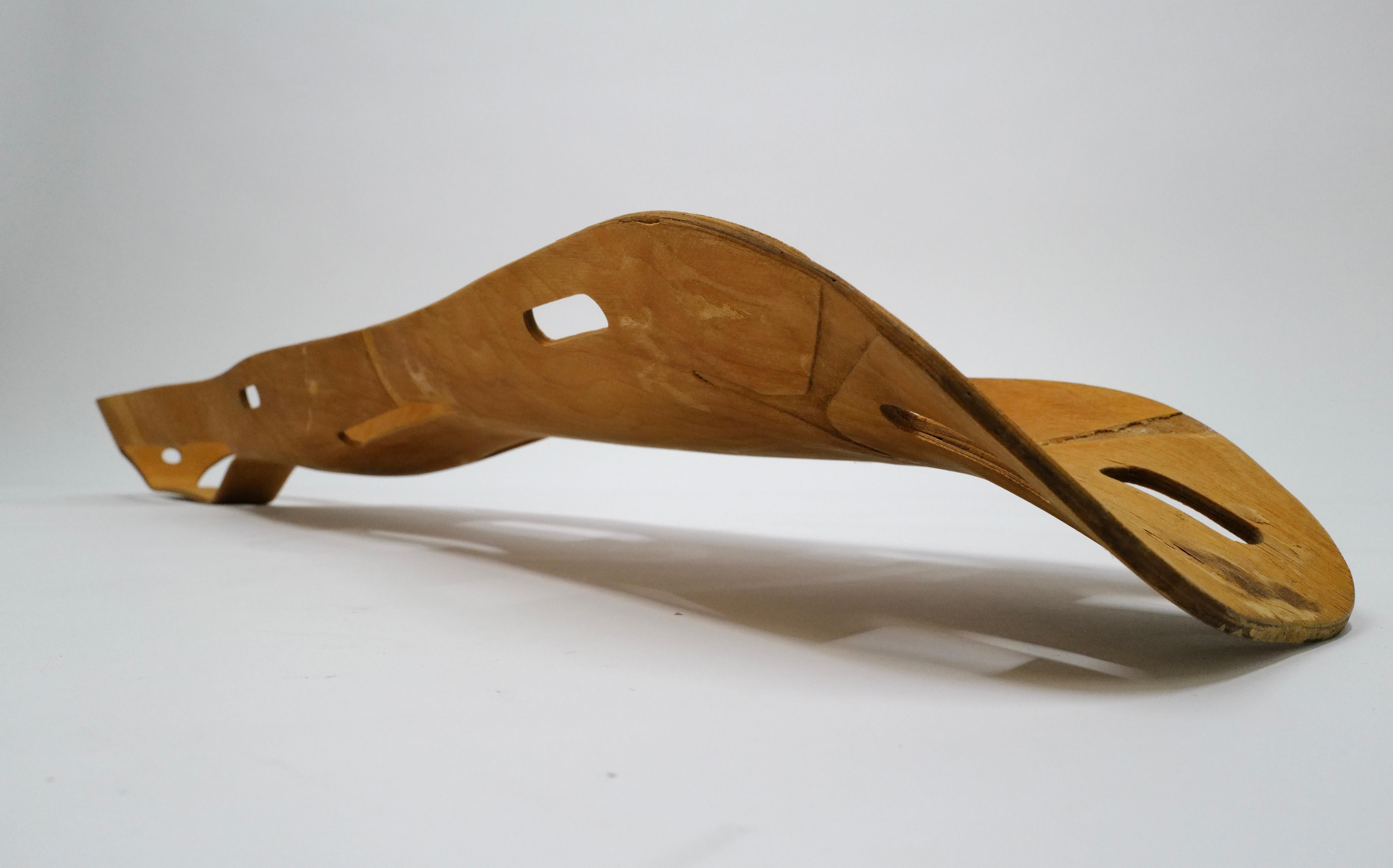 Molded WWII Plywood Leg Splint by Charles Eames