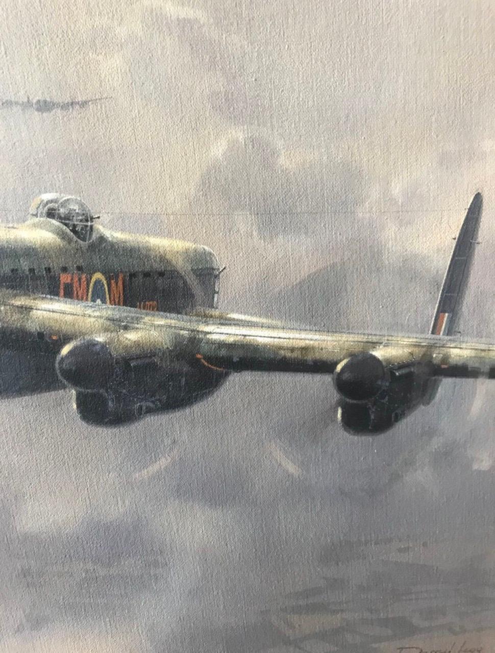 Peinture du bombardier RAF Lancaster de la Seconde Guerre mondiale Excellent état - En vente à Ongar, GB