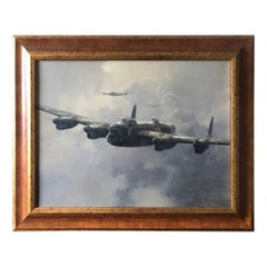 WWII RAF Lancaster Bomber Painting