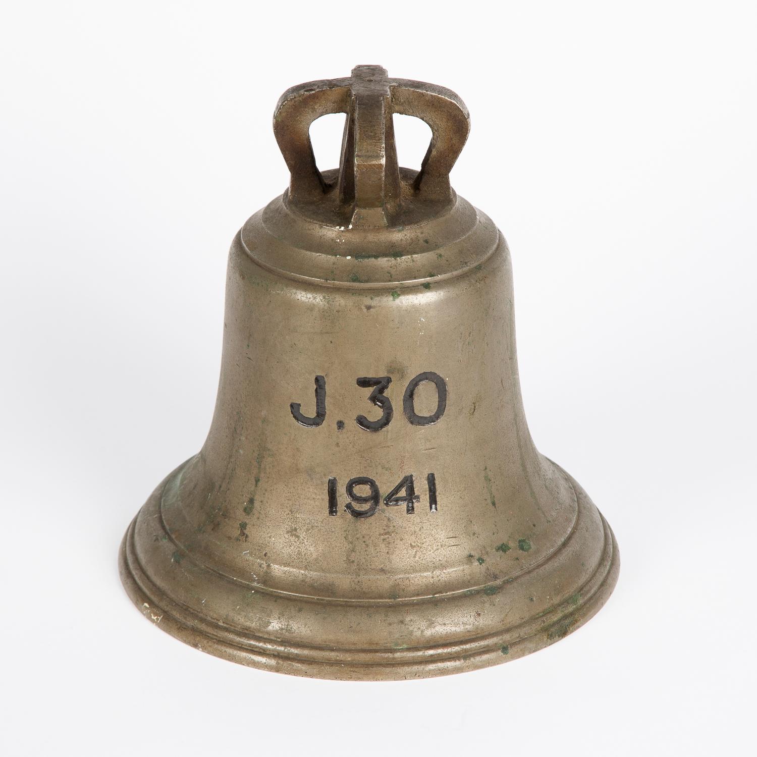 Bronze WWII Ship's Bell from the Minesweeper HMS Queen of Thanet, Dated 1941 For Sale