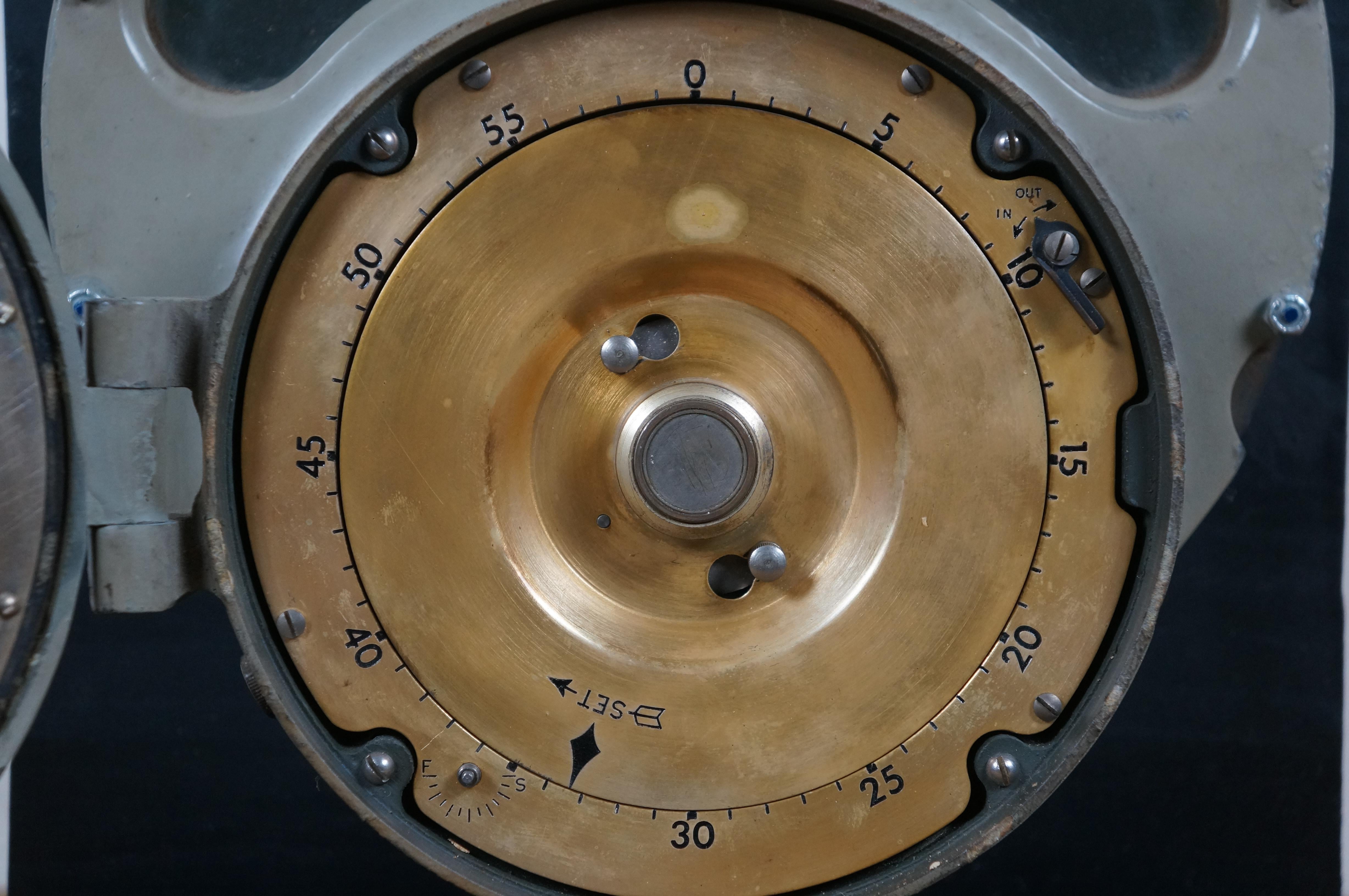 WWII US Navy Marítimo Rumbo Sinuoso Buque de Guerra Destructor Barcos Reloj Seth Thomas en venta 4