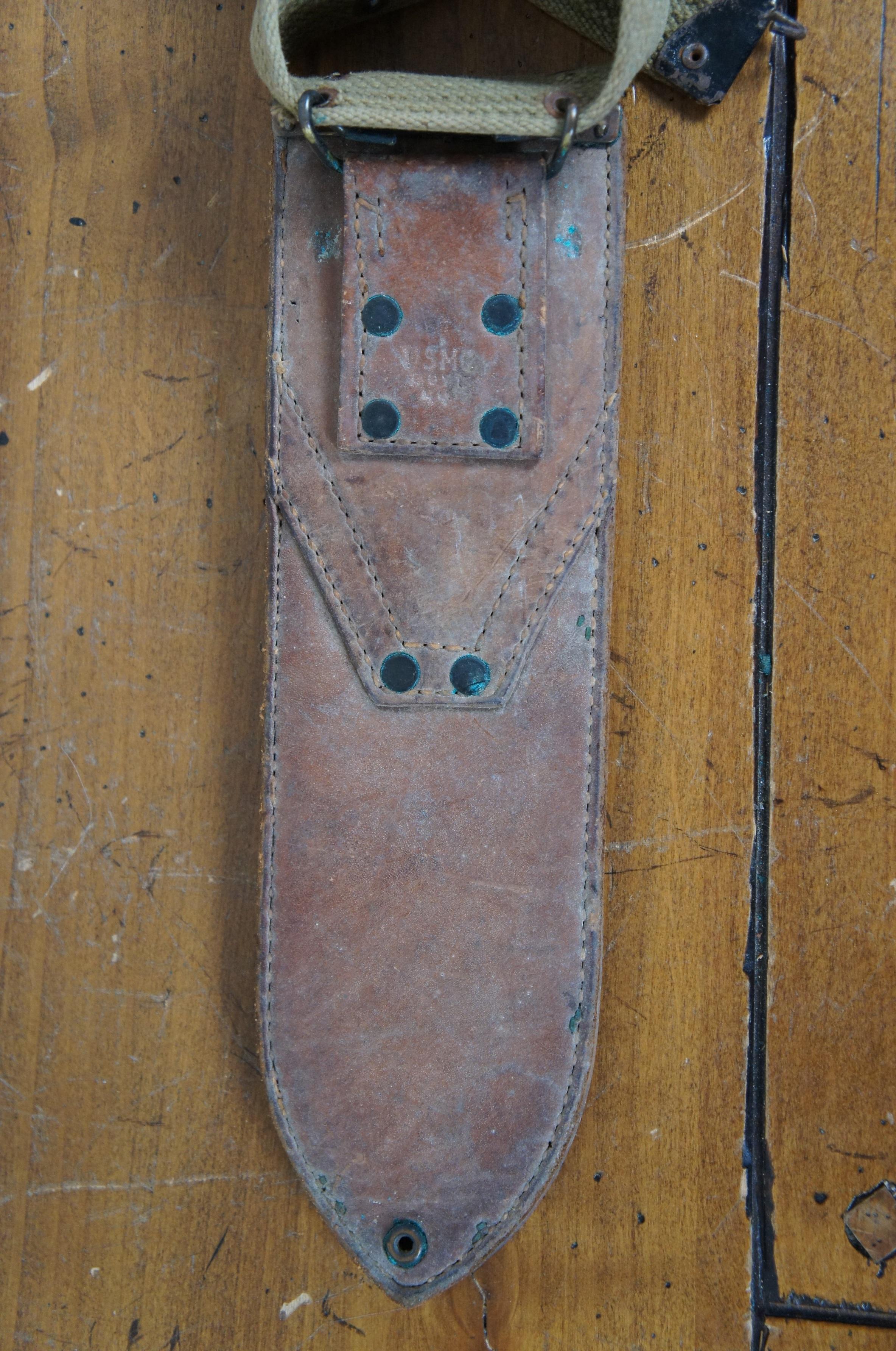 WWII USMC Boyt 44 Marine Medical Corps Machete Bolo Knife Chatillion NY 17