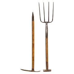 WWll Era Ice US Army Ames Ice Ax and Pitchfork c.1940s