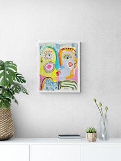 Mind Blown, Original Contemporary Figurative Painting on Canvas