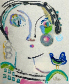 Sweet Song, Original Contemporary Figurative Malerei auf Leinwand