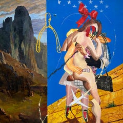 "Nature // Nurture" Oil Painting 68" x 68" inch by Wyatt Mills