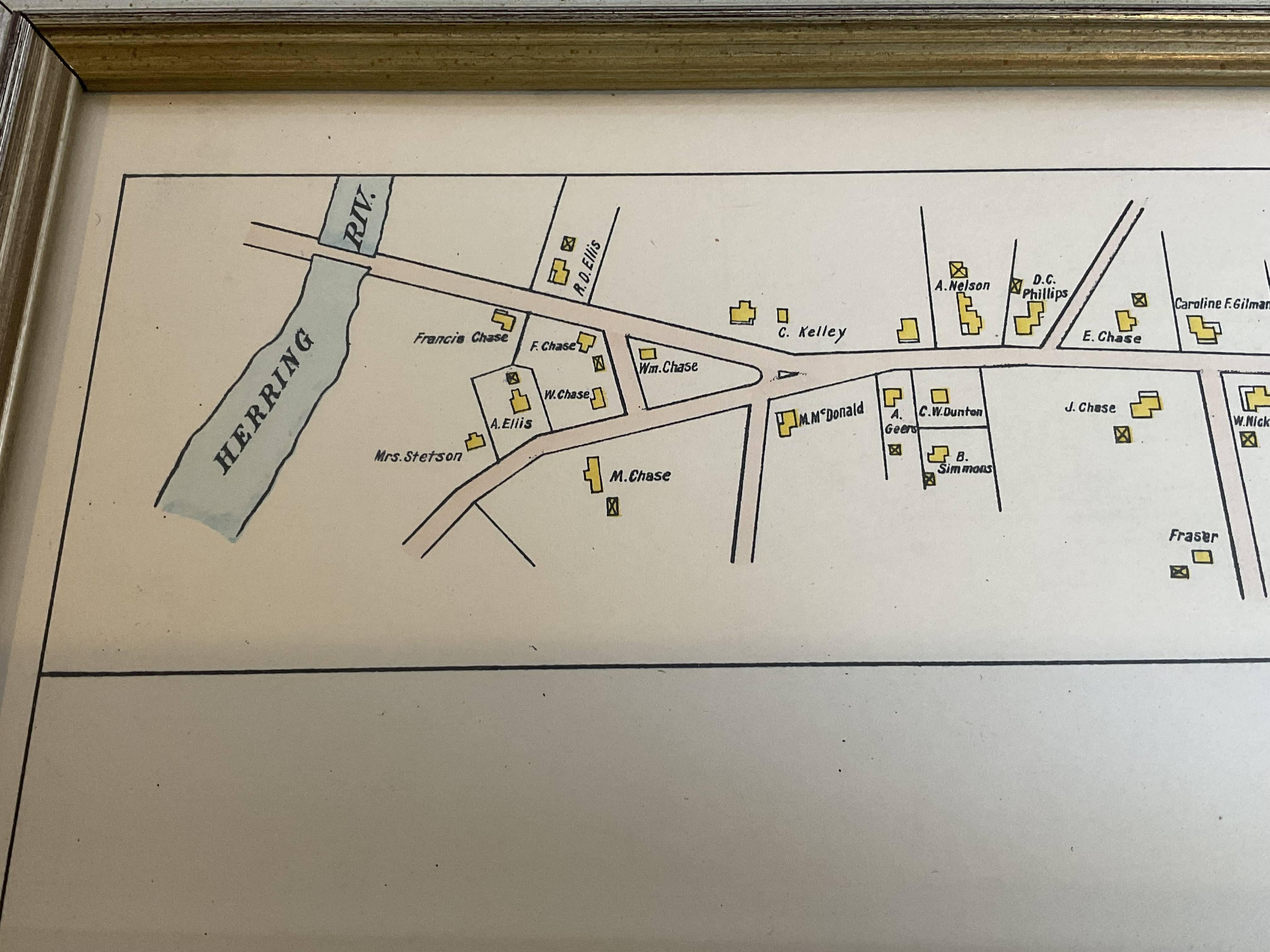 Carte du port Wychmere Allens, vers 1890 en vente 8
