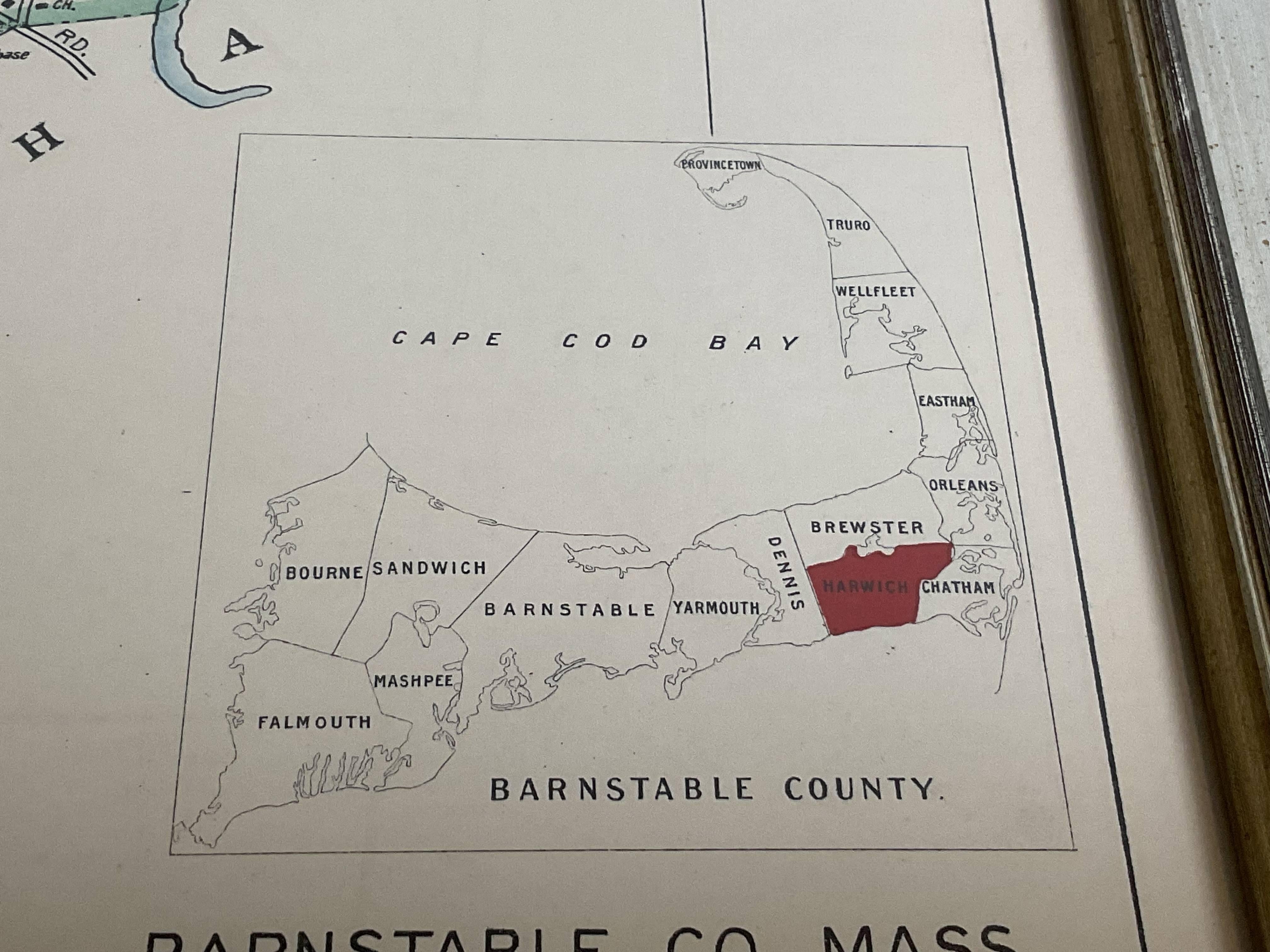 Carte du port Wychmere Allens, vers 1890 en vente 1