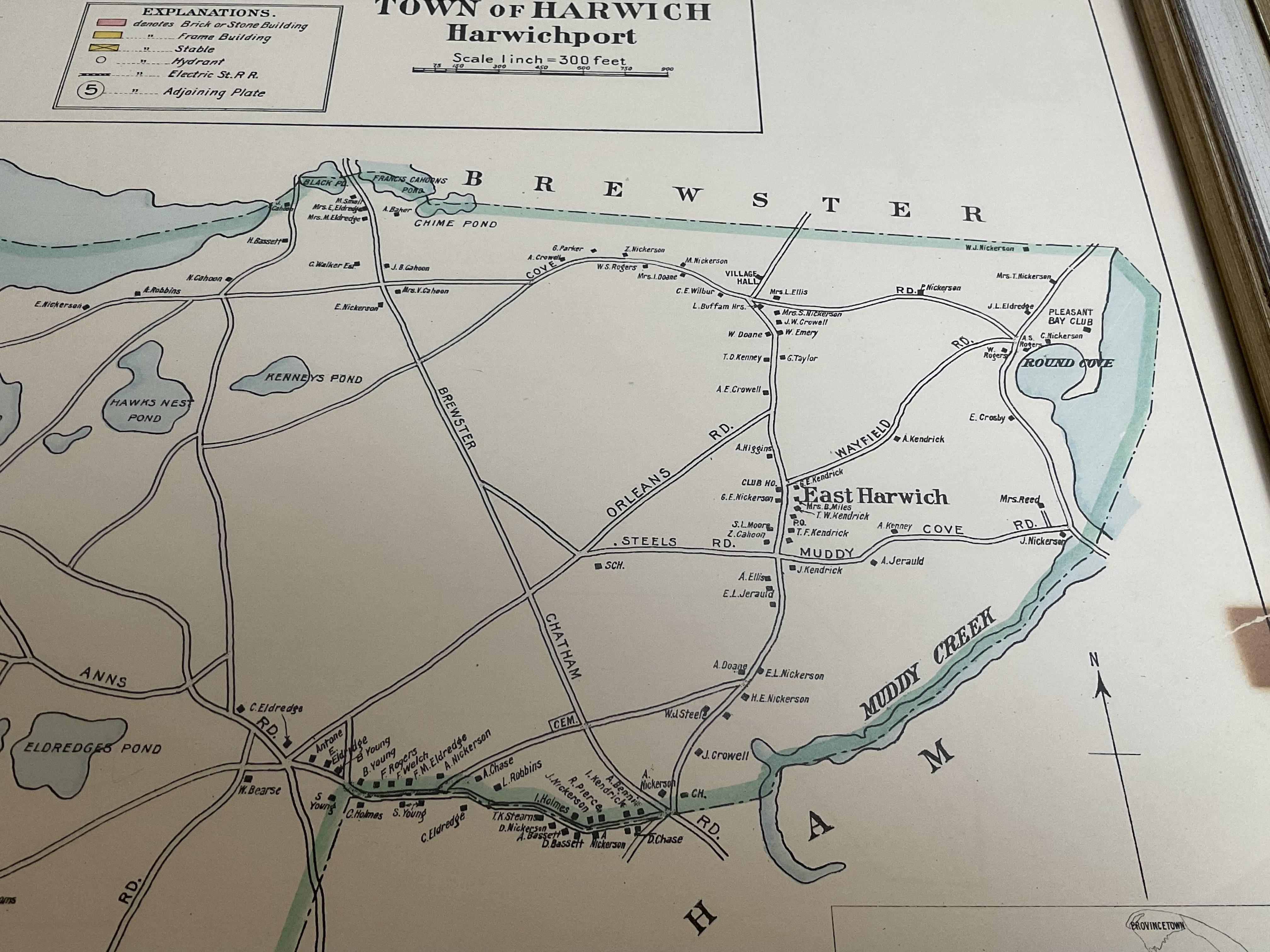 Carte du port Wychmere Allens, vers 1890 en vente 2