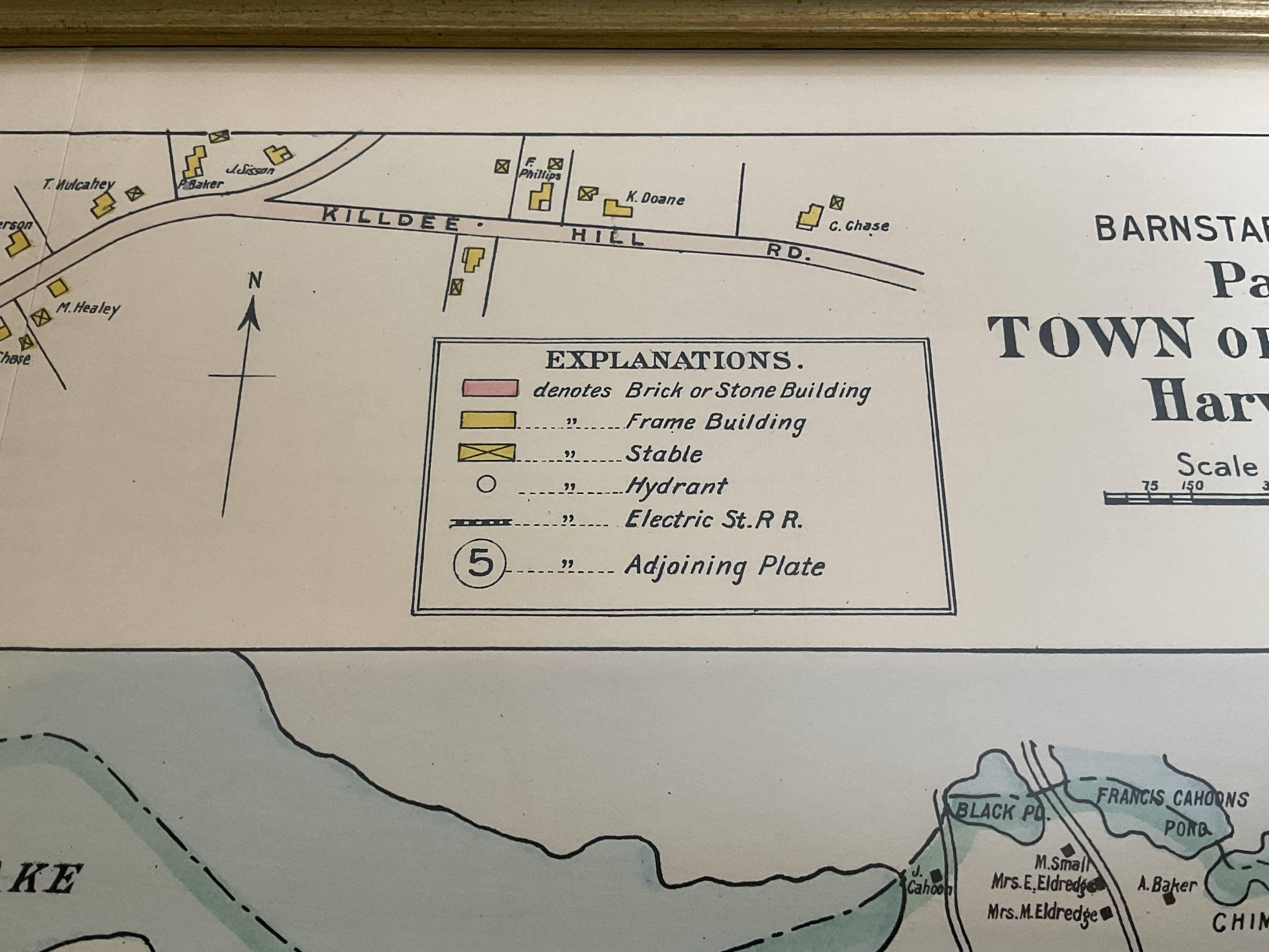 Carte du port Wychmere Allens, vers 1890 en vente 3