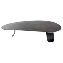 Wyeth Chrysalis Table No. 1 in Blackened Stainless Steel with Polished Edges