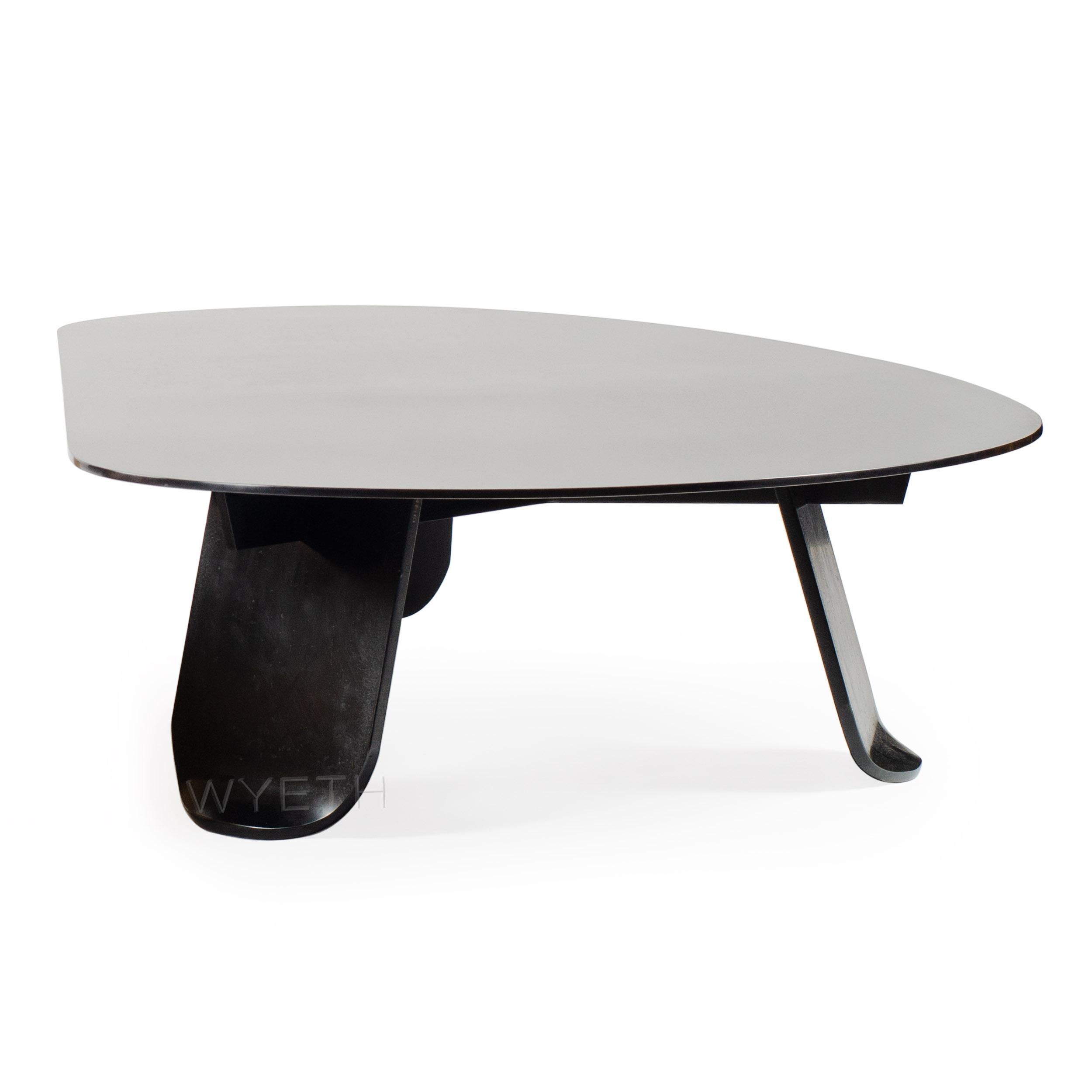 Américain Table basse Chrysalis n° 1 en acier inoxydable noirci, 2015 en vente