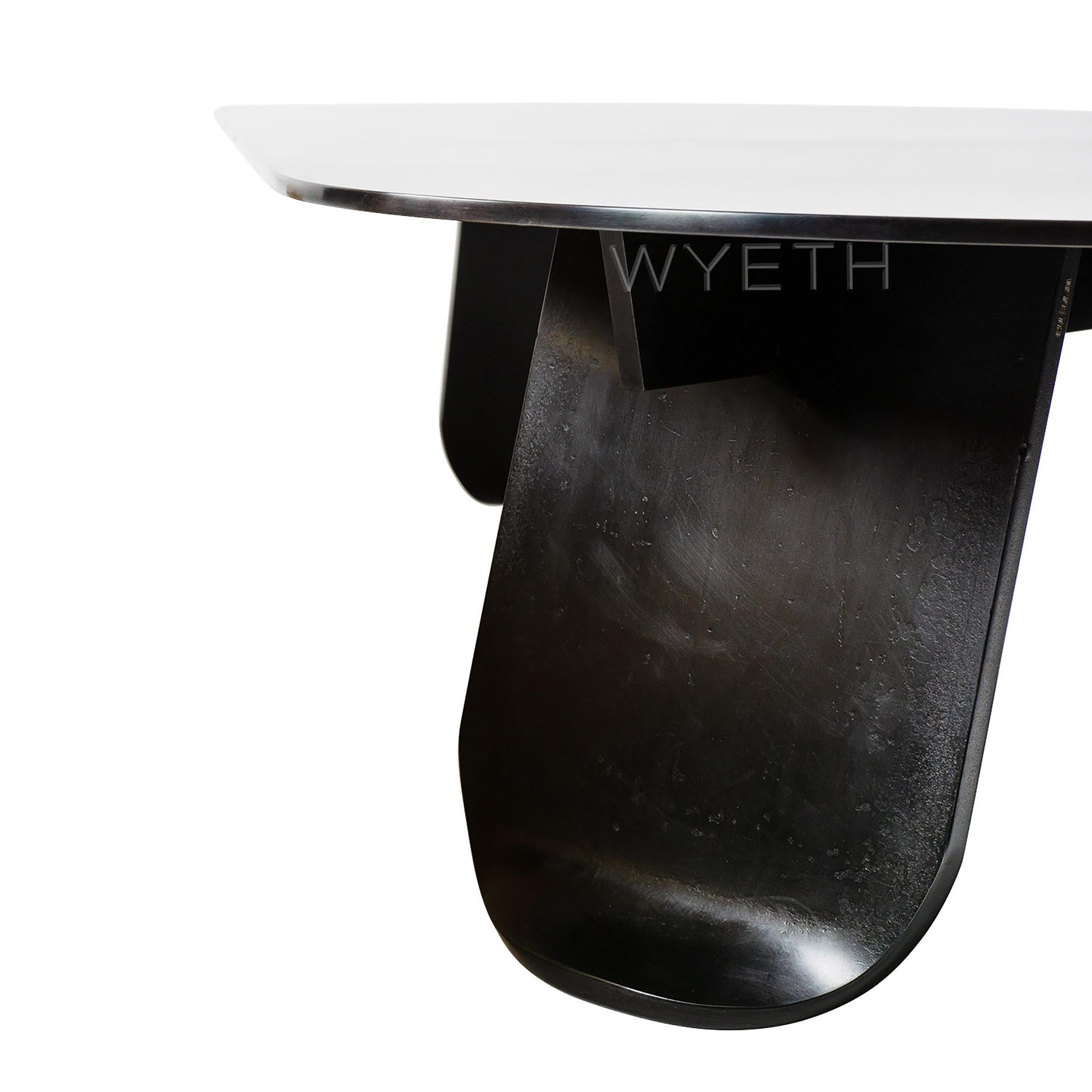 WYETH Chrysalis Table No. 1 in Blackened Steel In New Condition For Sale In Sagaponack, NY