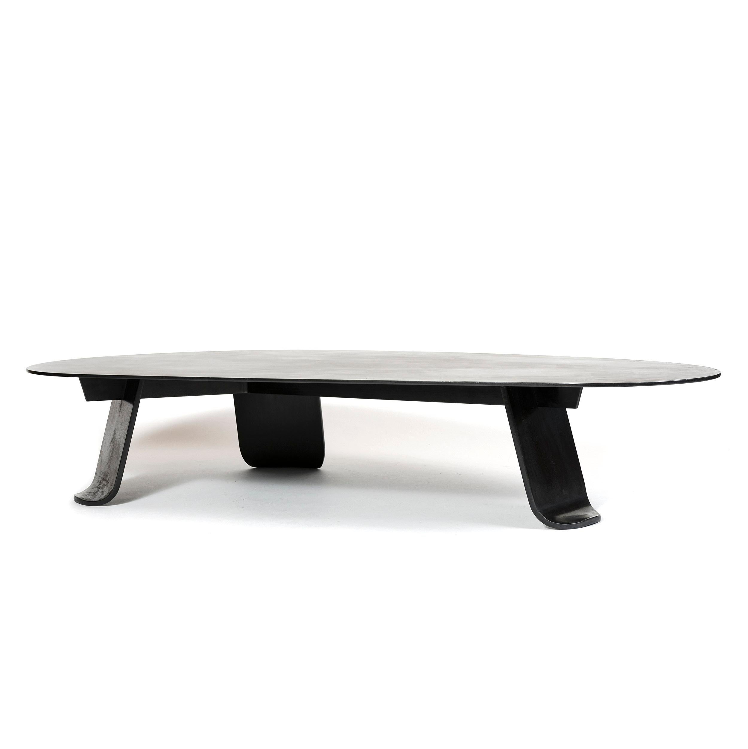 WYETH Chrysalis Table No. 1 in Patinated Steel with Hot Zinc Finish For Sale 6