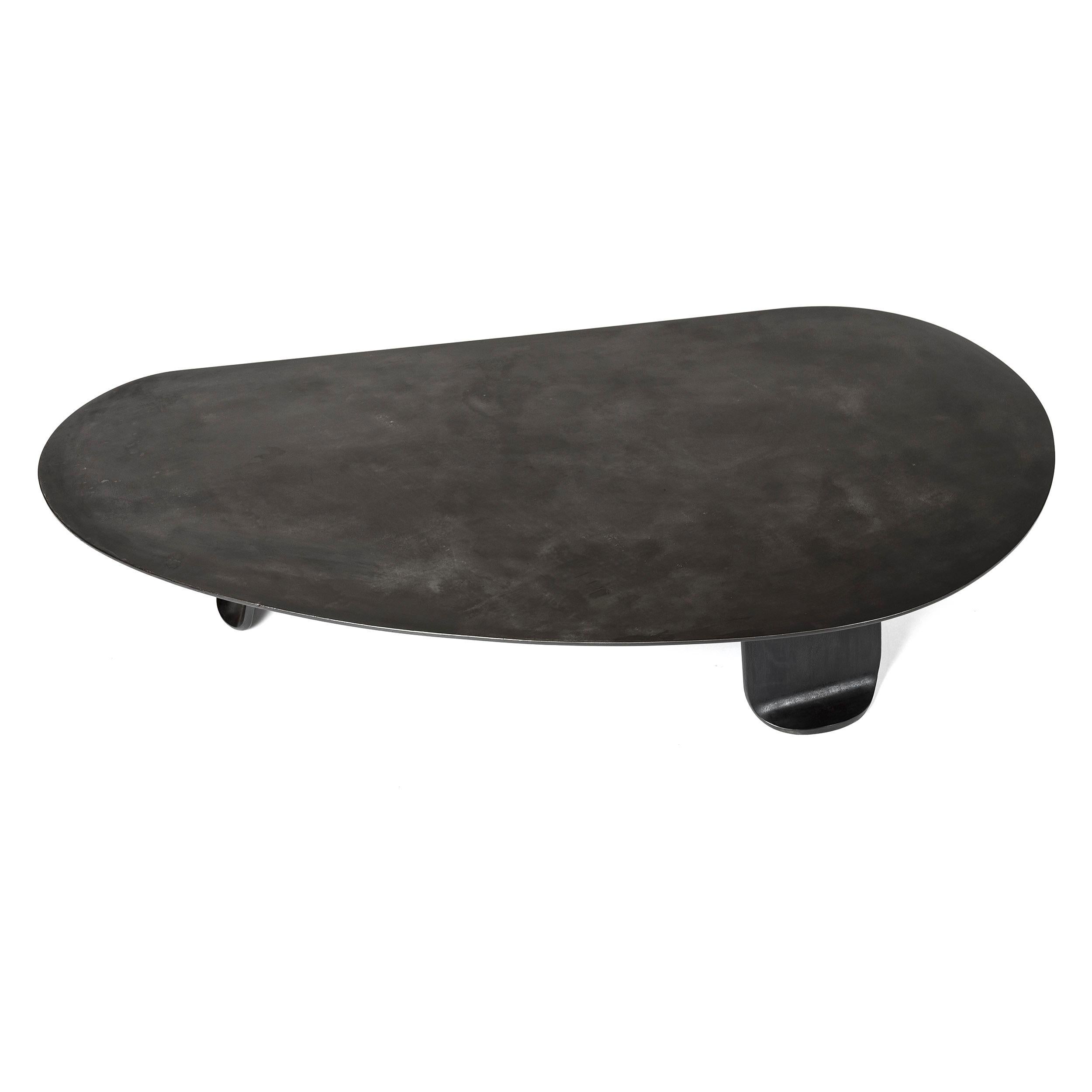 WYETH Chrysalis Table No. 1 in Patinated Steel with Hot Zinc Finish In New Condition For Sale In Sagaponack, NY