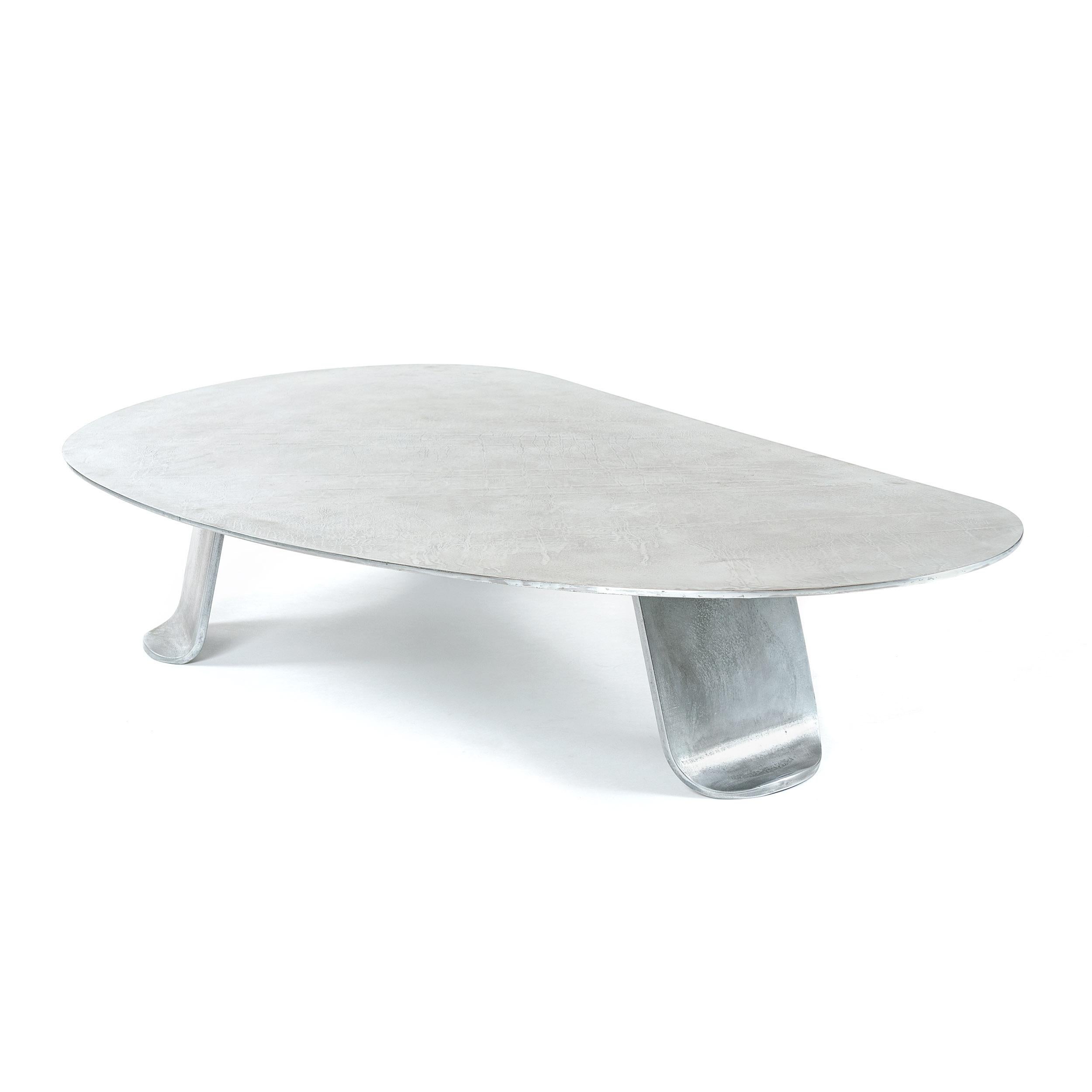 American WYETH Chrysalis Table No. 1 in Steel with Hot Zinc Finish For Sale
