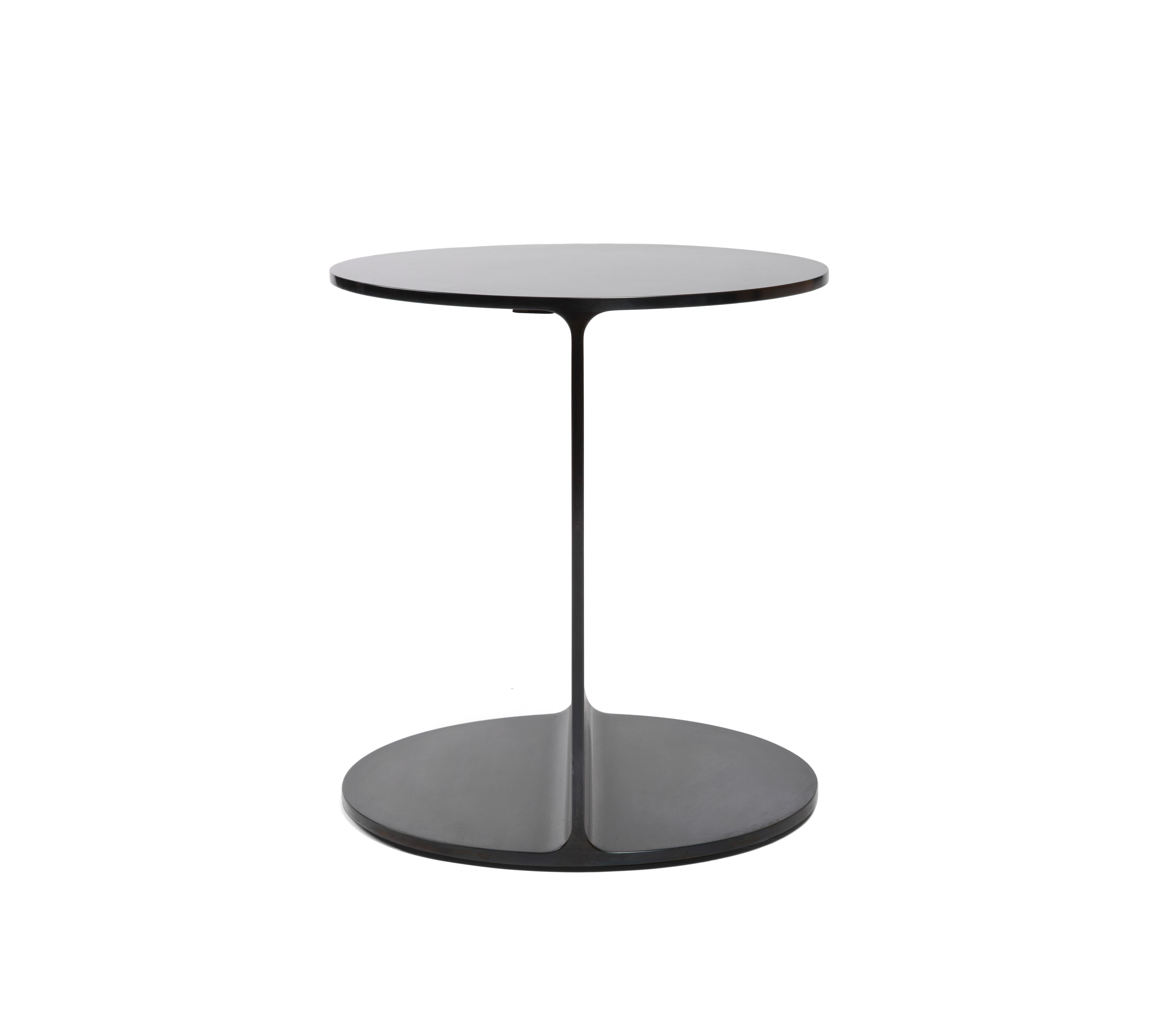 A Wyeth Original side table / end table, handcrafted in blackened natural steel. Produced by the Wyeth Workshop in NY. Also available in custom sizes and finishes.