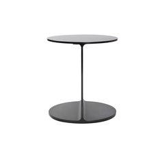 Wyeth Original Round I Beam Table in Blackened Steel