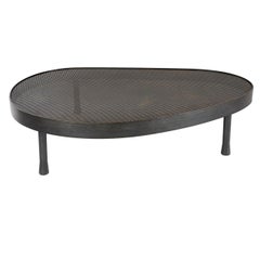 WYETH Original Blackened Steel Low Table with Perforated Top