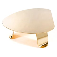 Chrysalis No. 1 Low Table in Polished Bronze, Made to Order