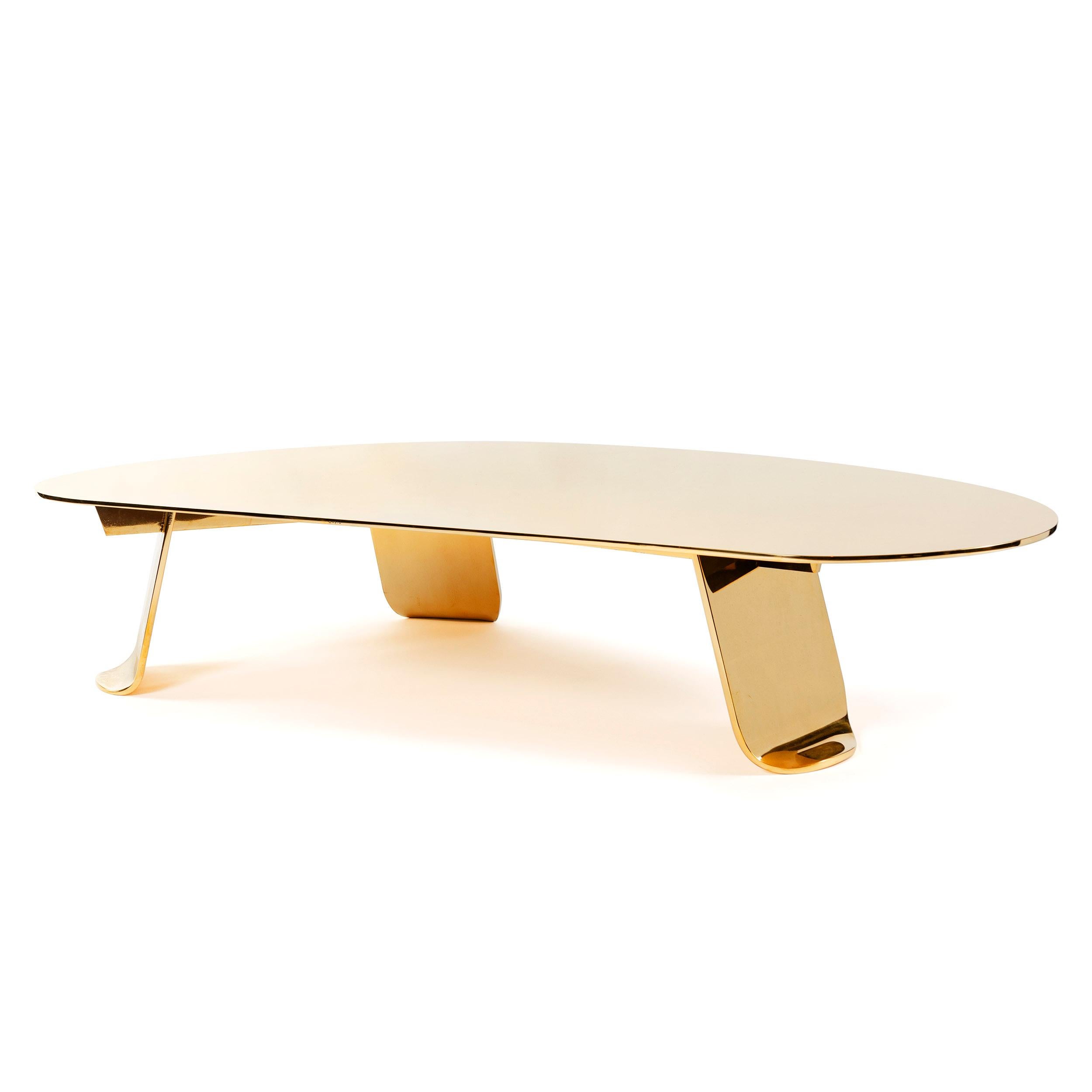 Industrial WYETH Chrysalis Table No. 1 in Polished Bronze For Sale