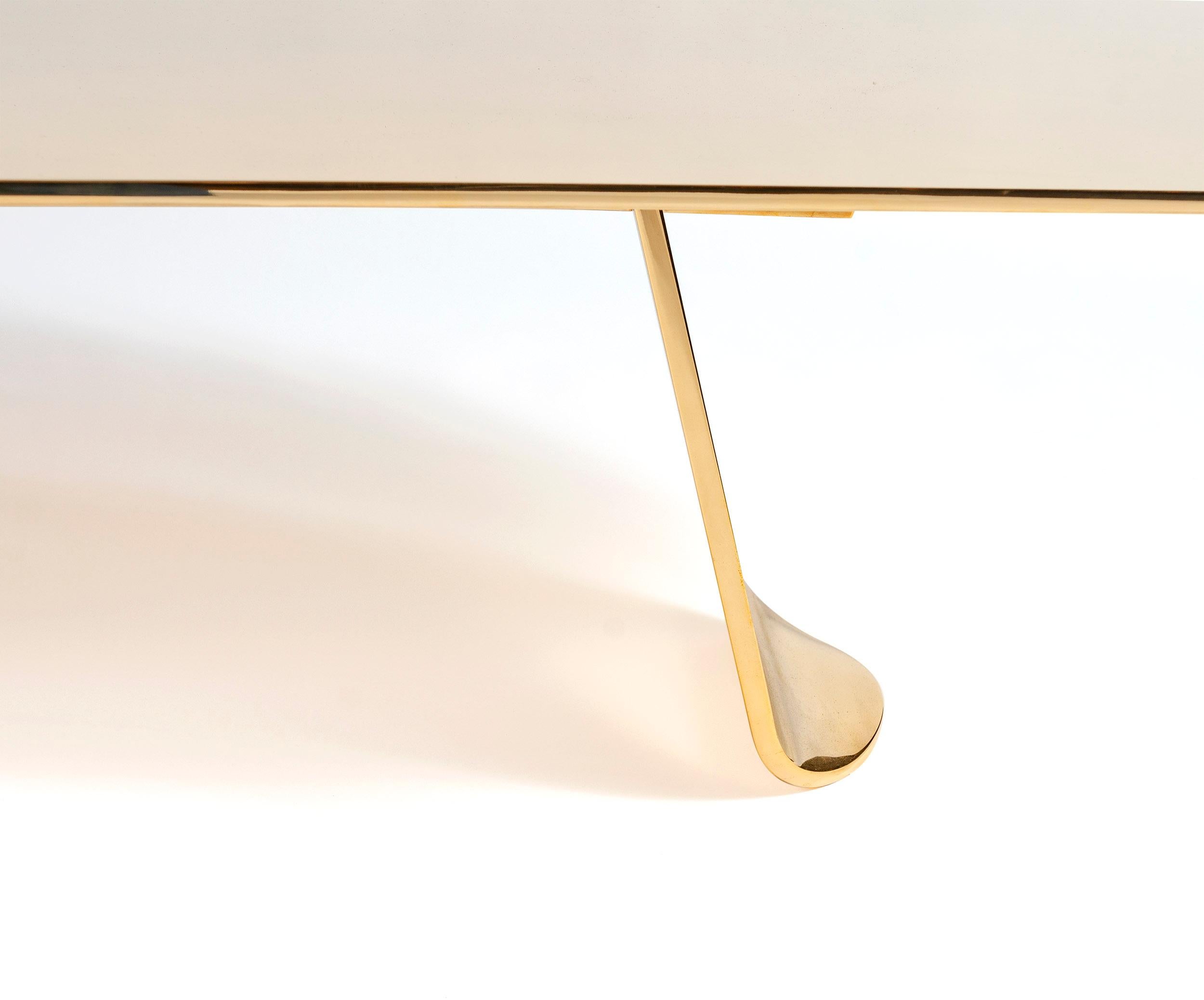 Contemporary WYETH Chrysalis Table No. 1 in Polished Bronze For Sale