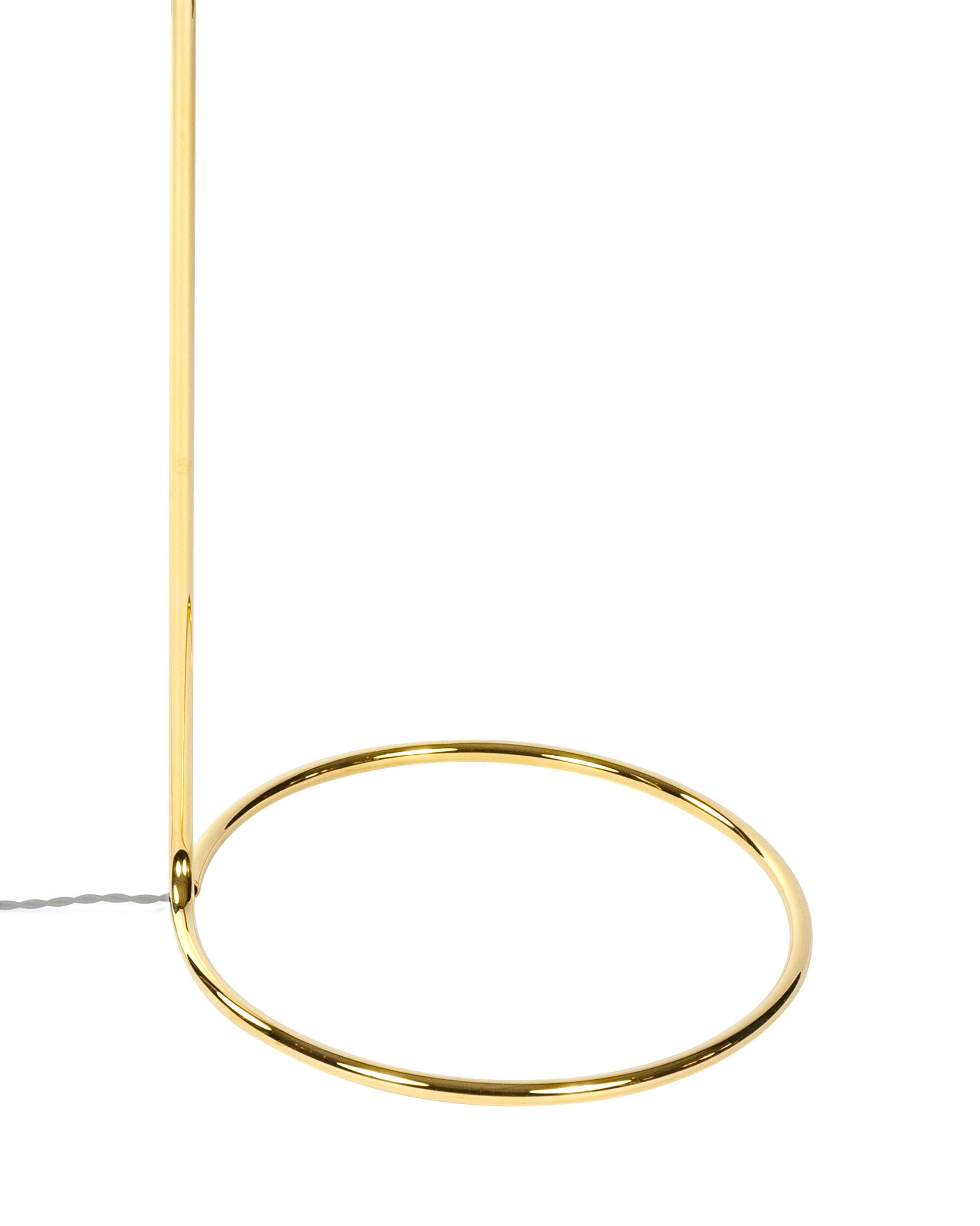 Polished WYETH Original Bronze 'Rope' Floor Lamp For Sale