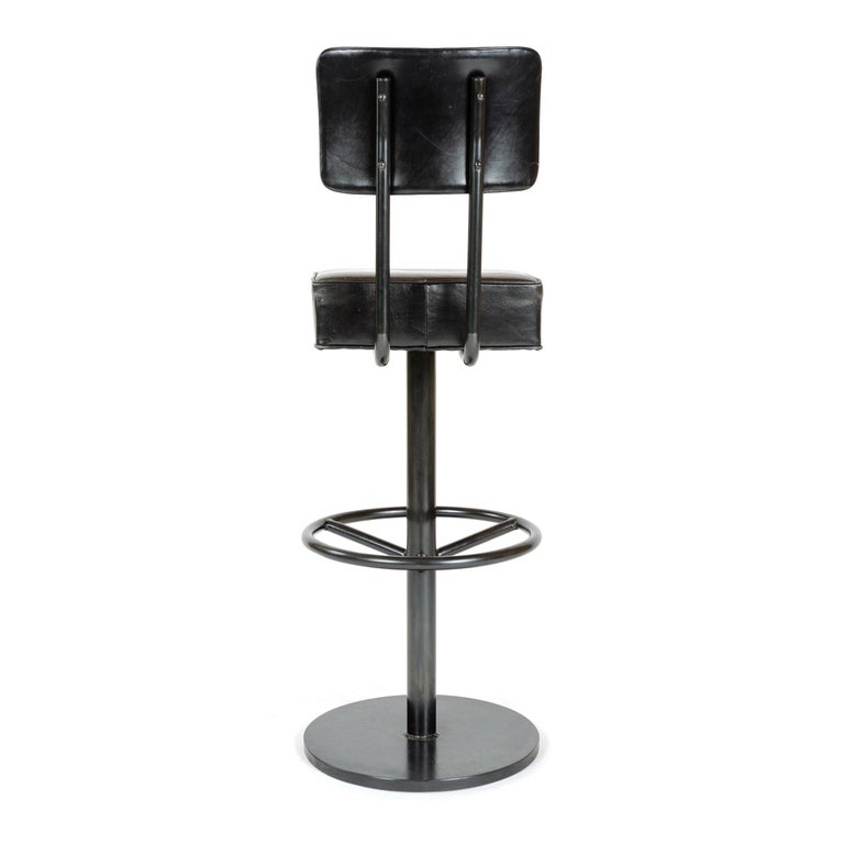 WYETH Original Upholstered DiscBase Swivel Barstool For Sale at