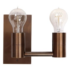 Wyeth Original Double Arm Wall Sconce in Patinated Brass