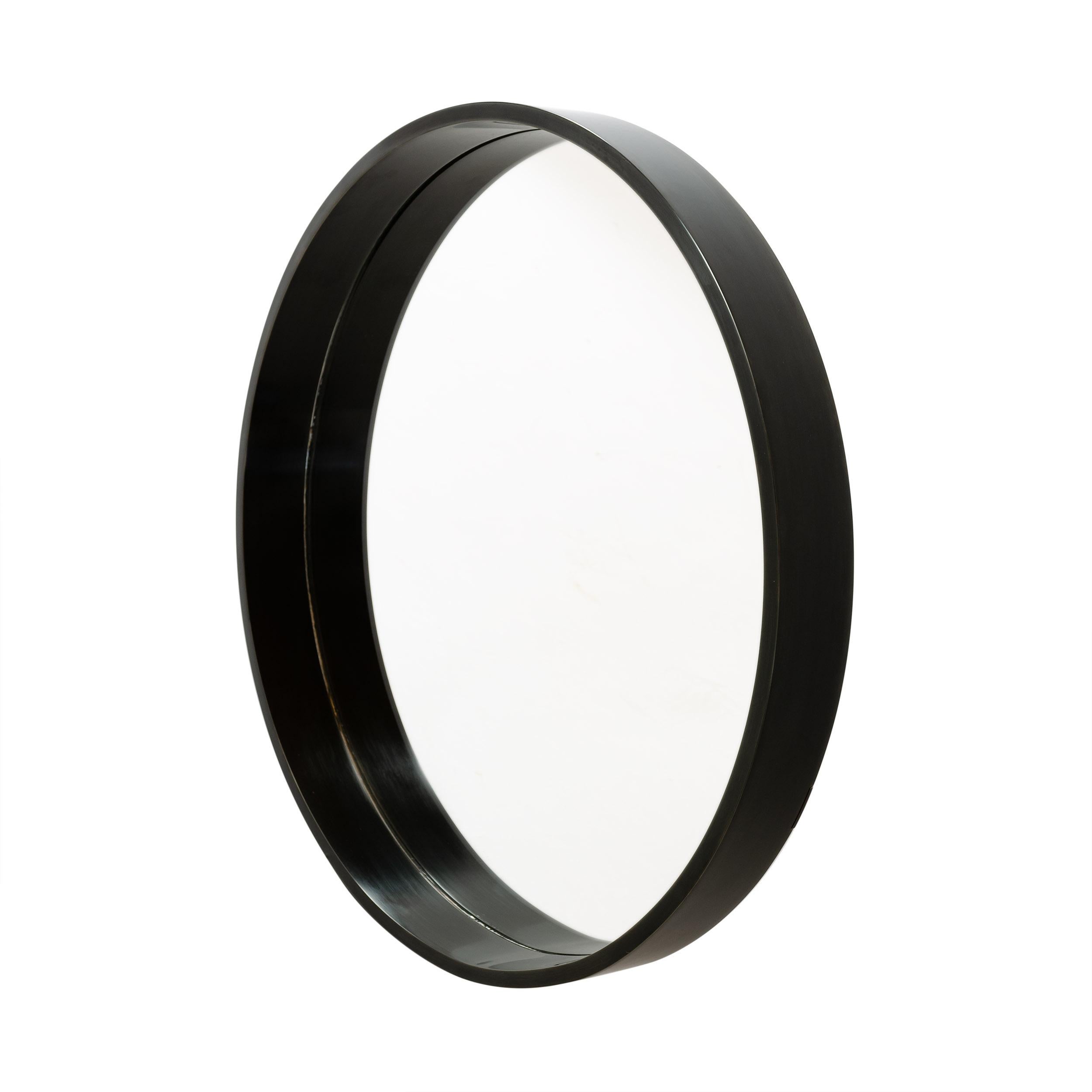 Perfekter Ring-Spiegel in Blackend Bronze, auf Bestellung gefertigt im Zustand „Neu“ im Angebot in Sagaponack, NY
