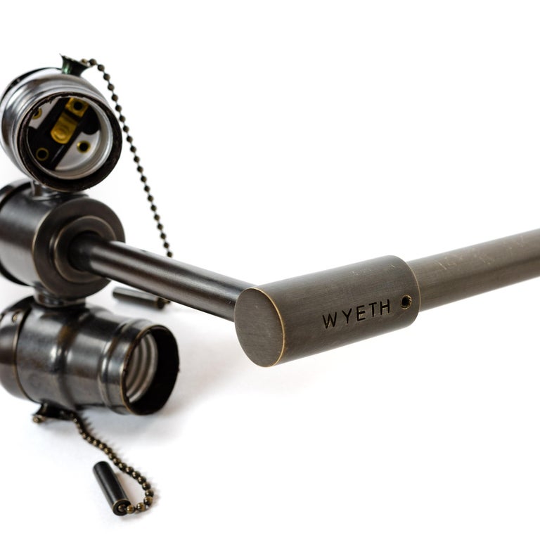 WYETH Original 'Rope' Floor Lamp in Blackened Bronze For Sale at 1stDibs