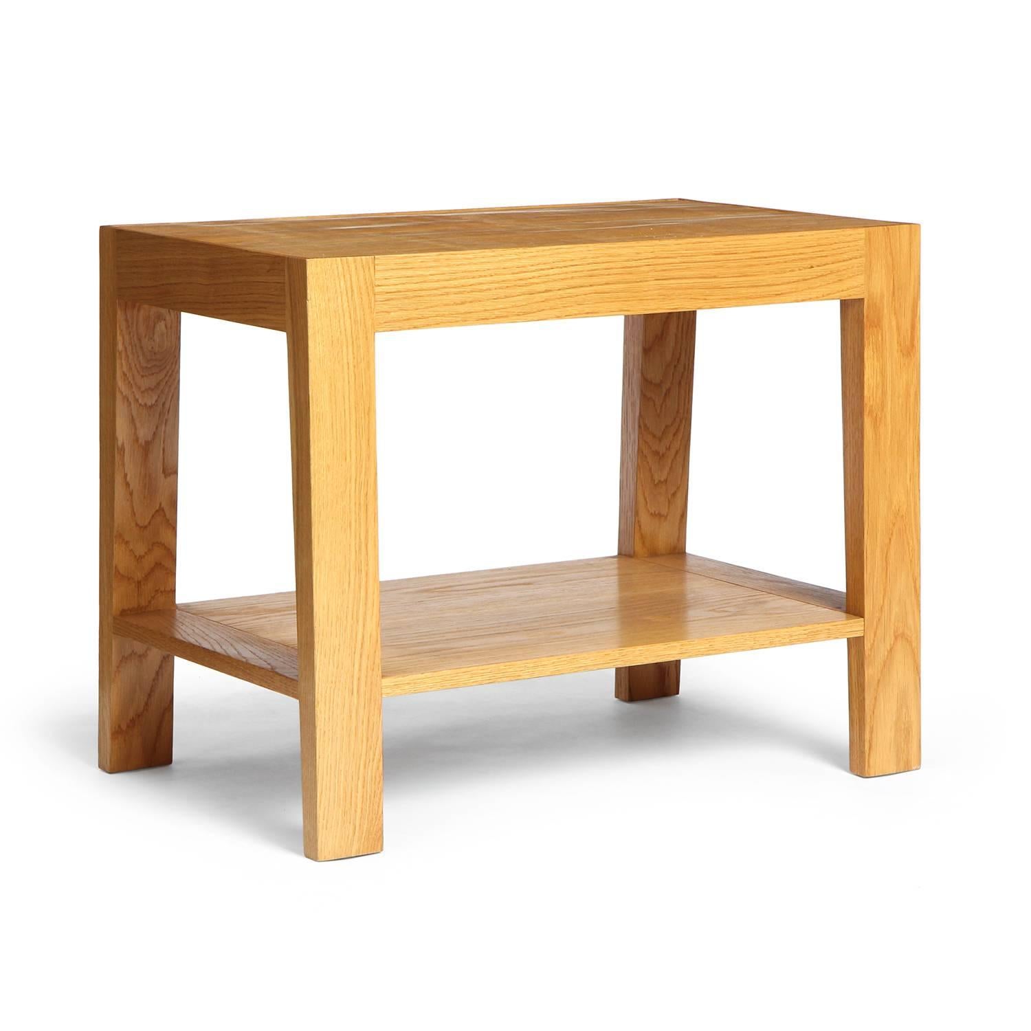 Mid-Century Modern WYETH Original Split Bamboo and Oak Side / End Table