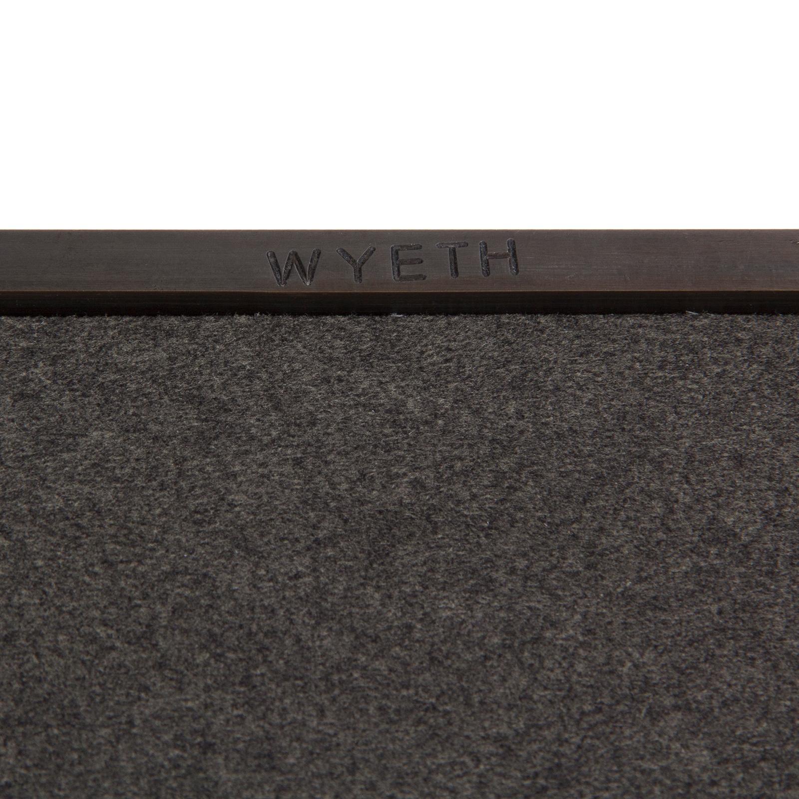 Wyeth Original Geschwärzter Stahl Quadratischer Wandspiegel im Zustand „Neu“ im Angebot in Sagaponack, NY