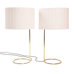 Tall 'Rope' Table Lamp in Polished Bronze, Made to Order