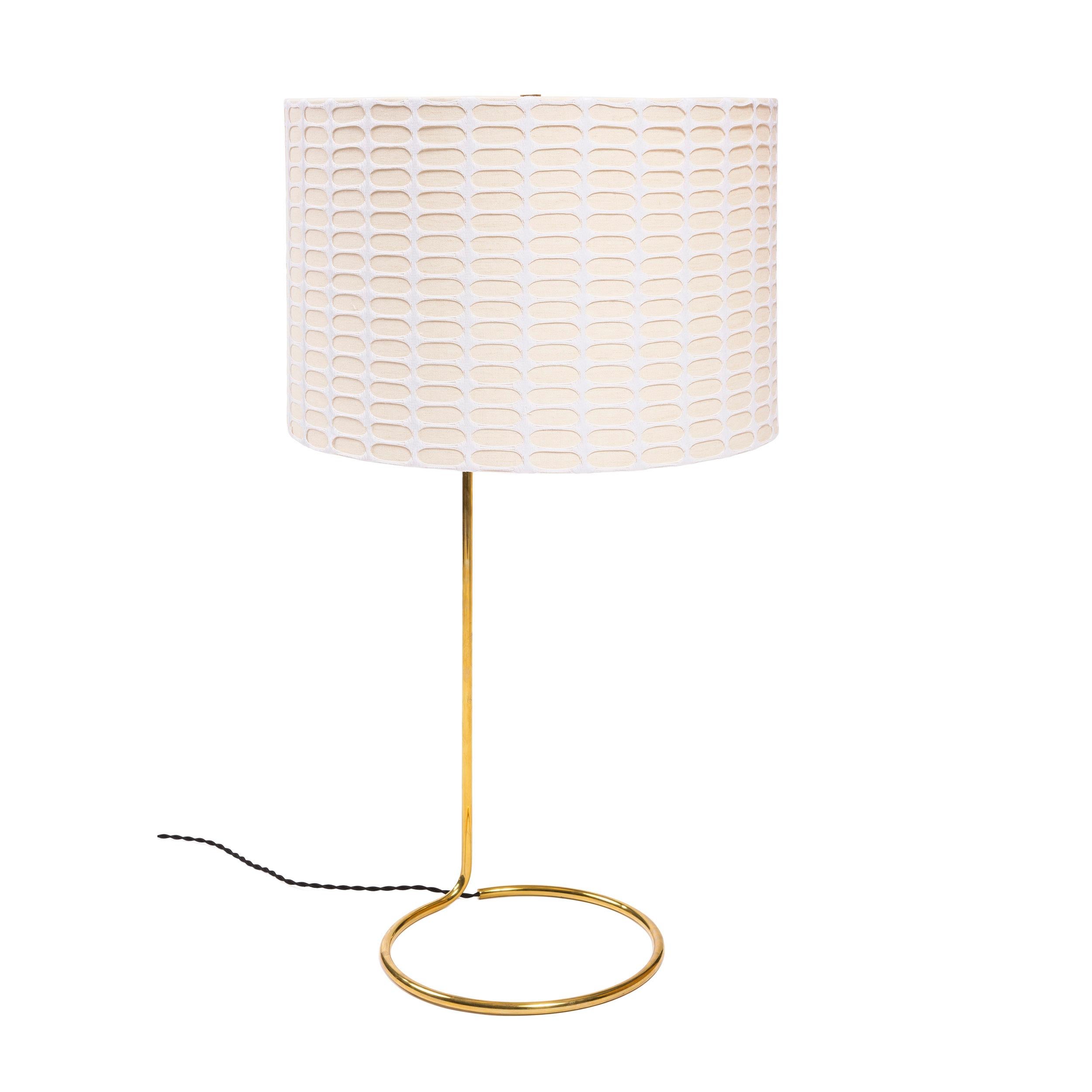 Américain Lampe de table 'Rope' en bronze poli, fabriquée sur commande en vente