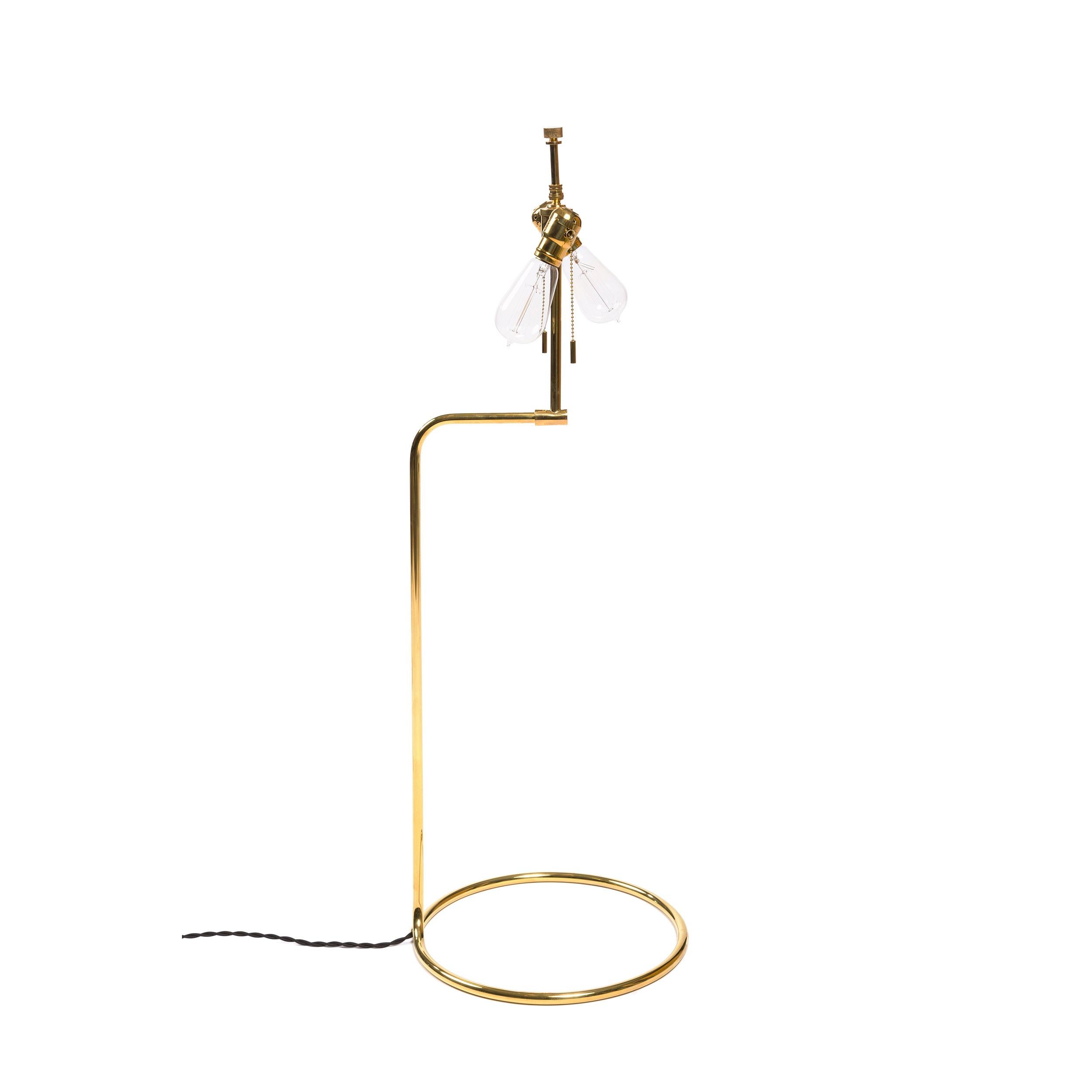 American WYETH Original Tall Bronze 'Rope' Table Lamp For Sale