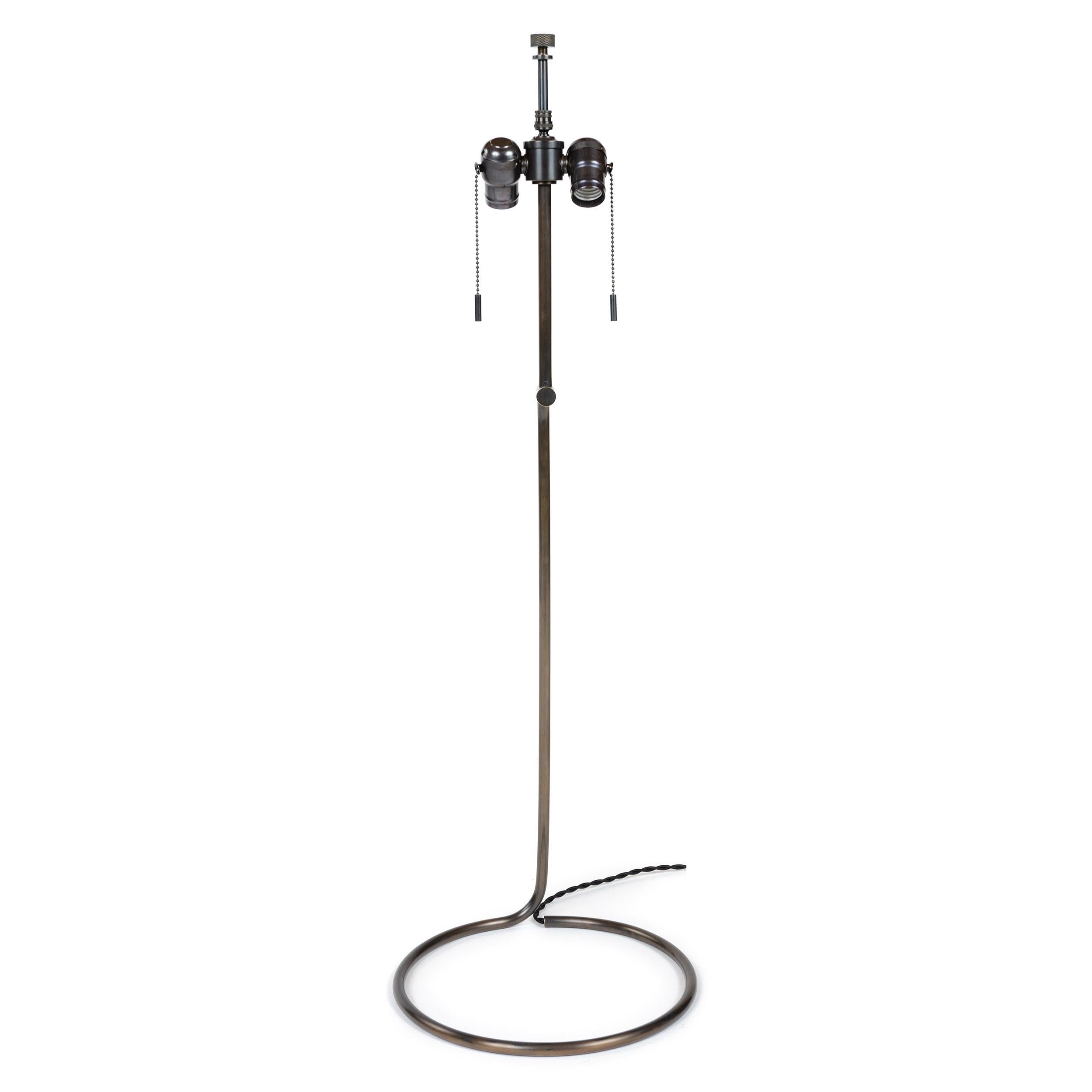 Contemporary WYETH Original Tall 'Rope' Table Lamp in Blackened Bronze For Sale