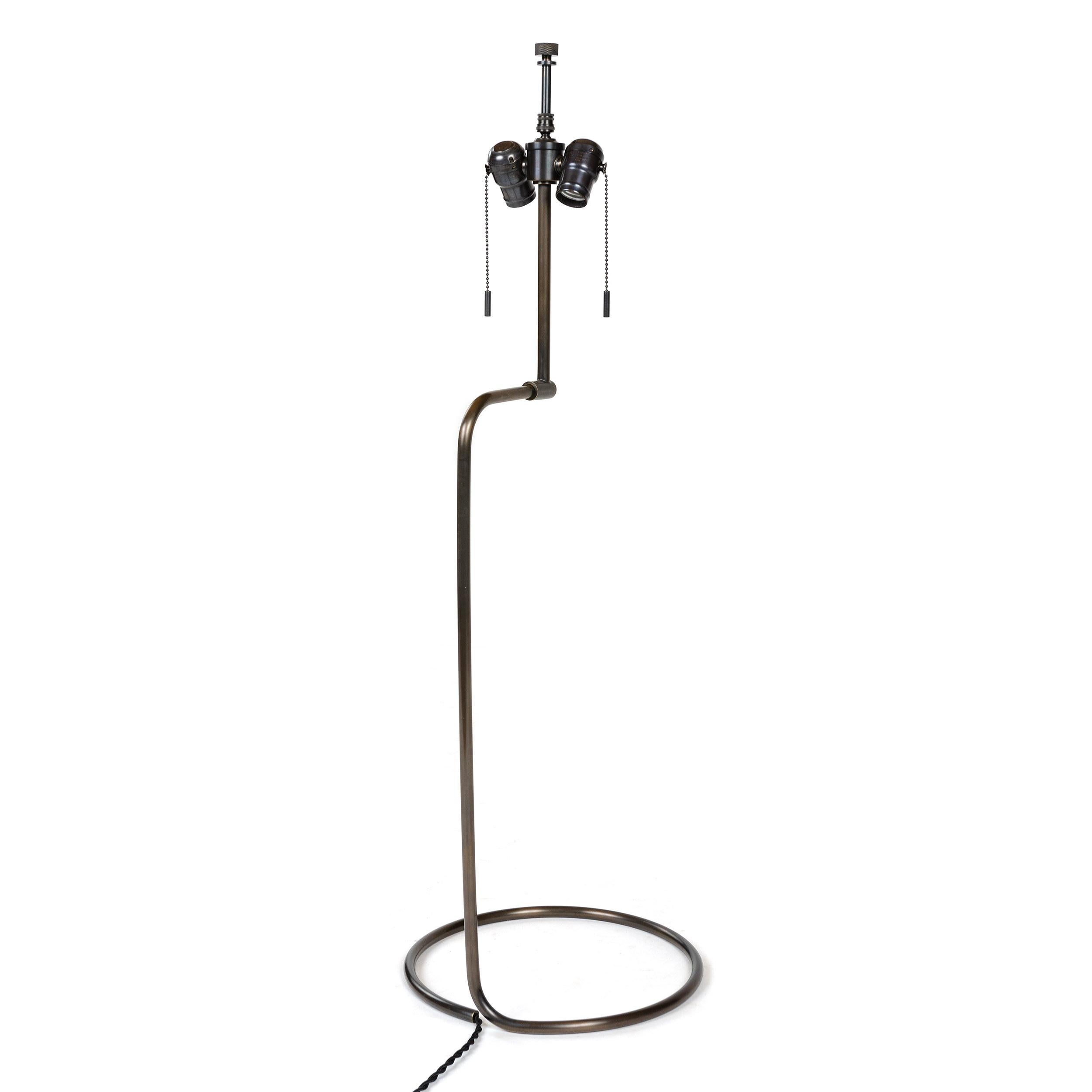 WYETH Original Tall 'Rope' Table Lamp in Blackened Bronze For Sale 1