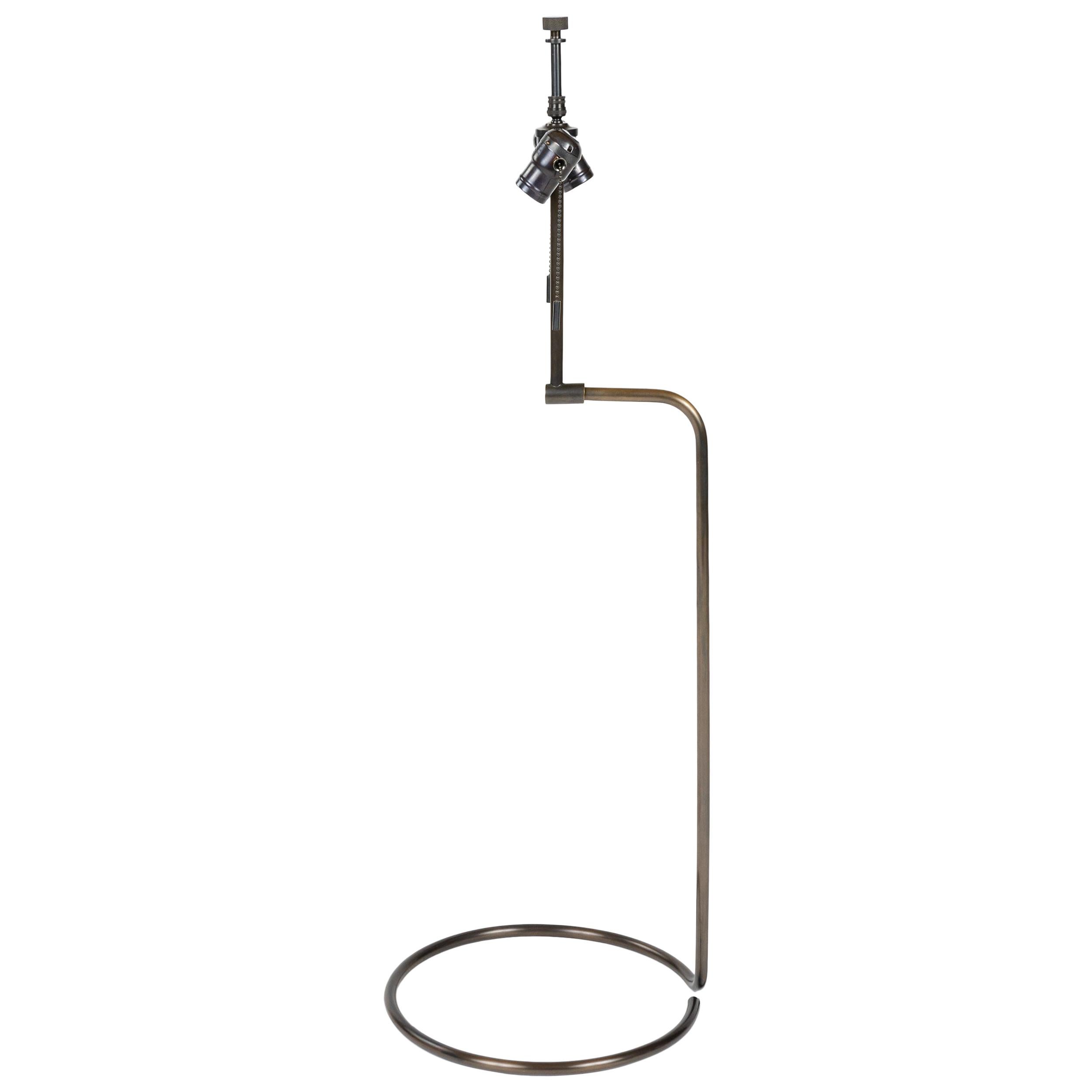 WYETH Original Tall 'Rope' Table Lamp in Blackened Bronze For Sale