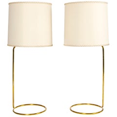 WYETH Original Tall 'Rope' Table Lamp in Polished Bronze