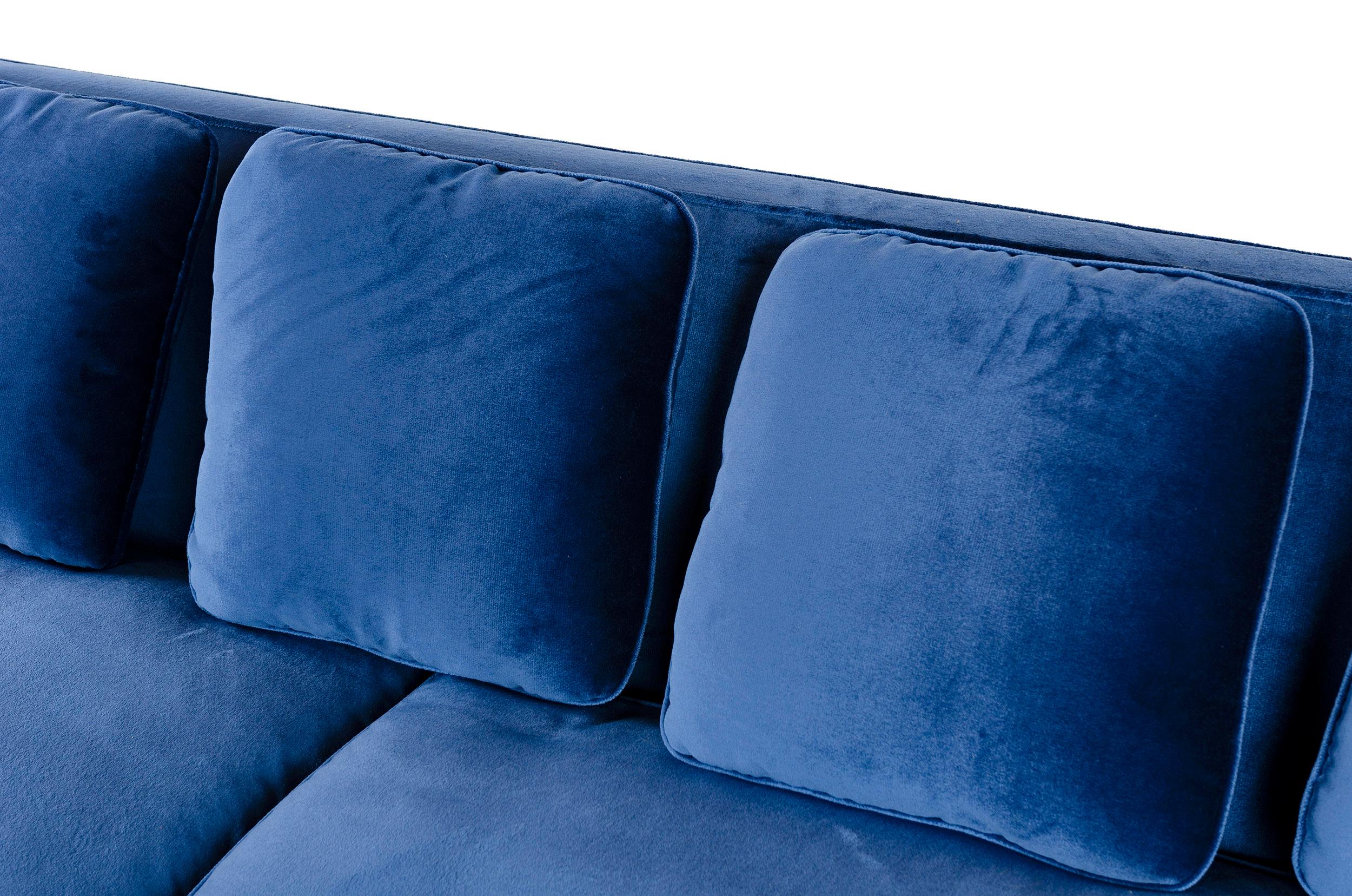 Upholstery WYETH Original Thin Frame Tuxedo Sofa For Sale