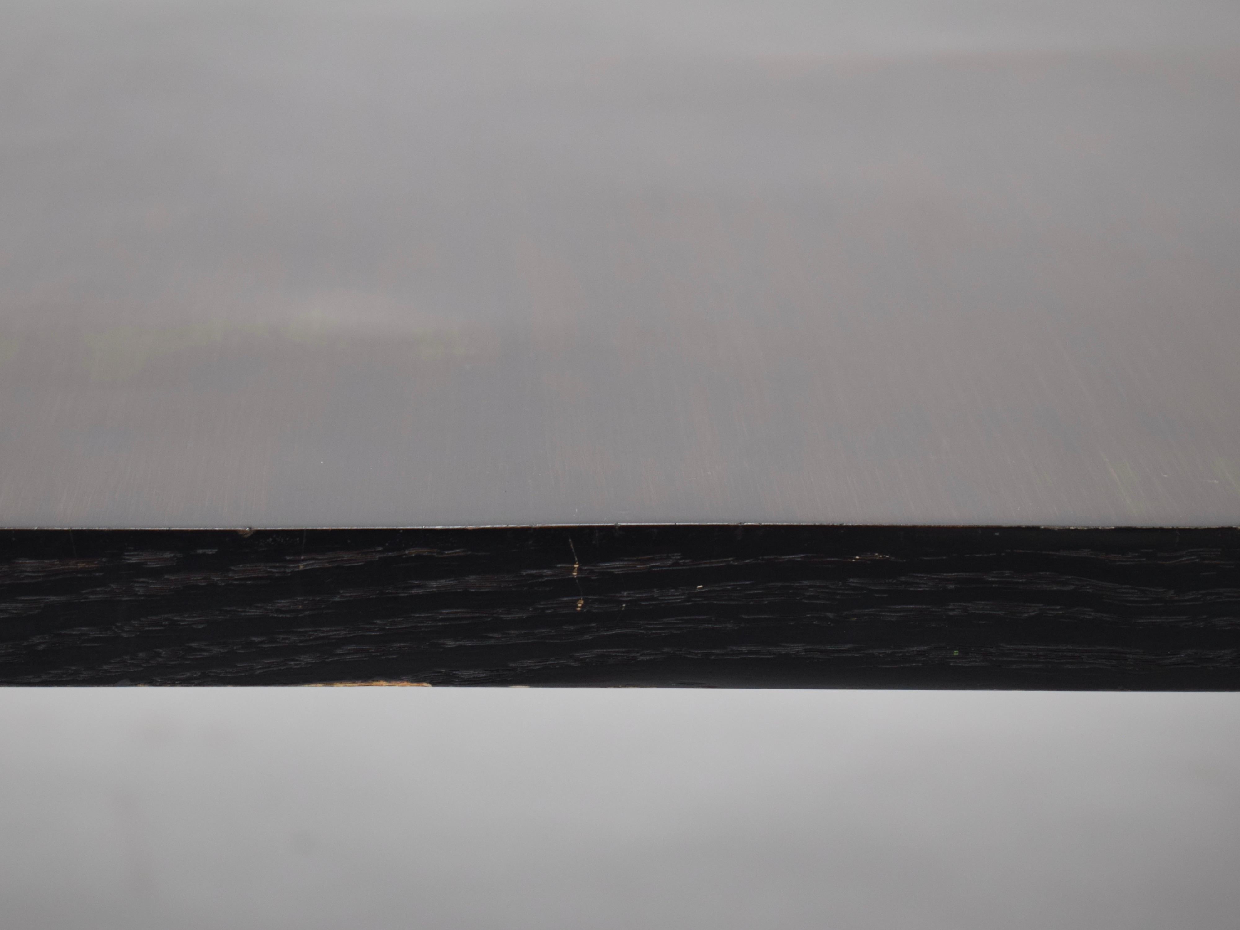 Ébénisé Table basse en bambou fendu Wyeth en vente