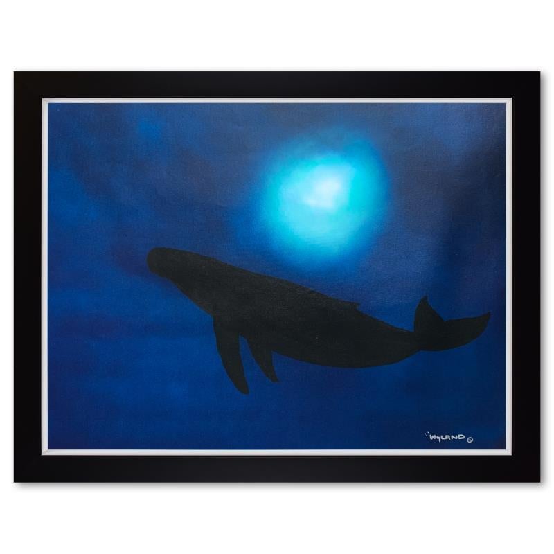 Wyland Animal Painting - Framed Original Painting on Canvas