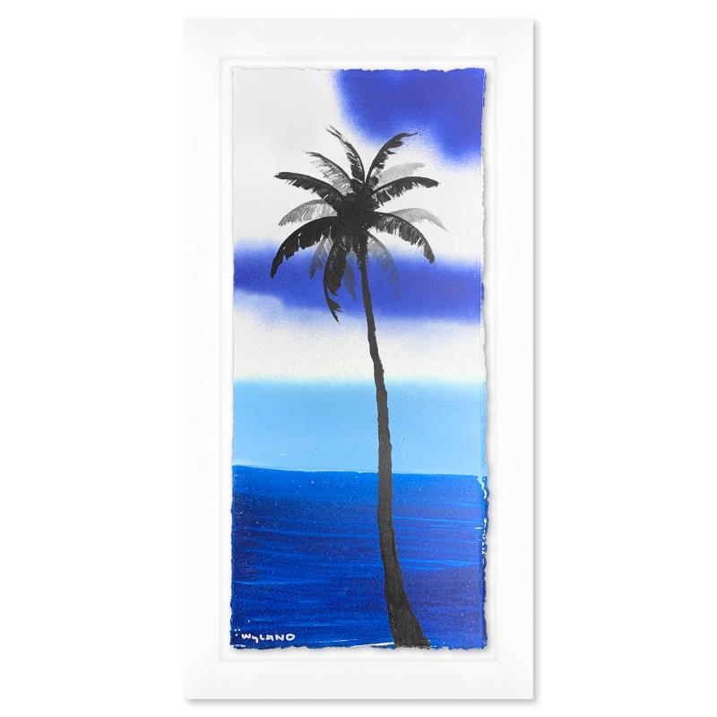 Wyland Landscape Art - "Palm Trees" Framed, Hand Signed Original Painting