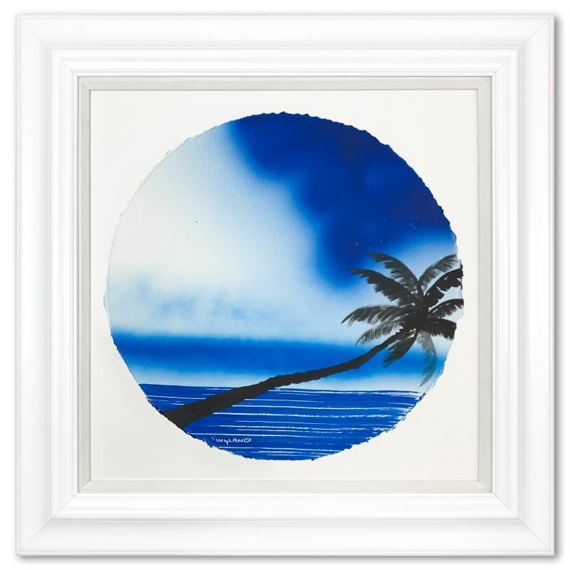 "Palm Trees" Framed, Hand Signed Original Painting - Art by Wyland