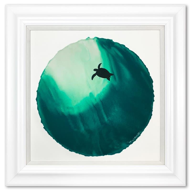 "Swimming to the Surface" Framed - Art by Wyland