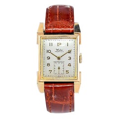 Vintage Wyler 14Kt. Solid Gold Art Deco Watch with Original Dial from 1940's