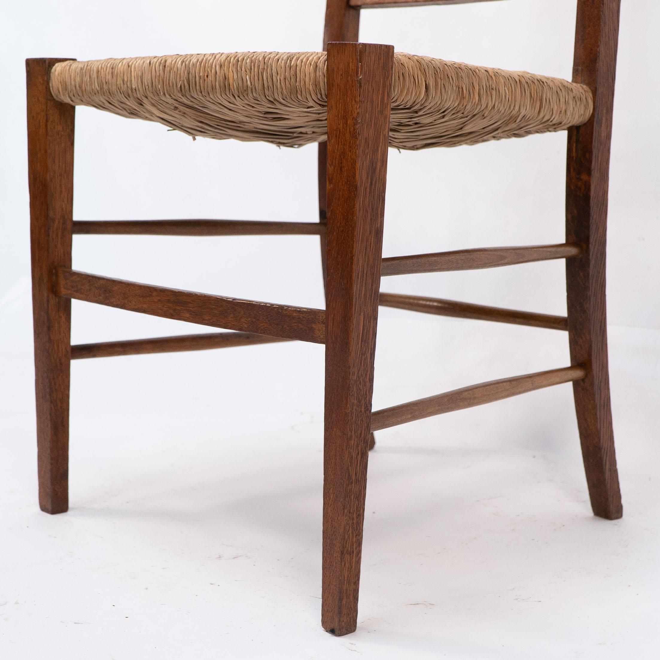 Wylie et Lochhead (atribué). Paire de chaises d'appoint ou de chambre à coucher en jonc en vente 5