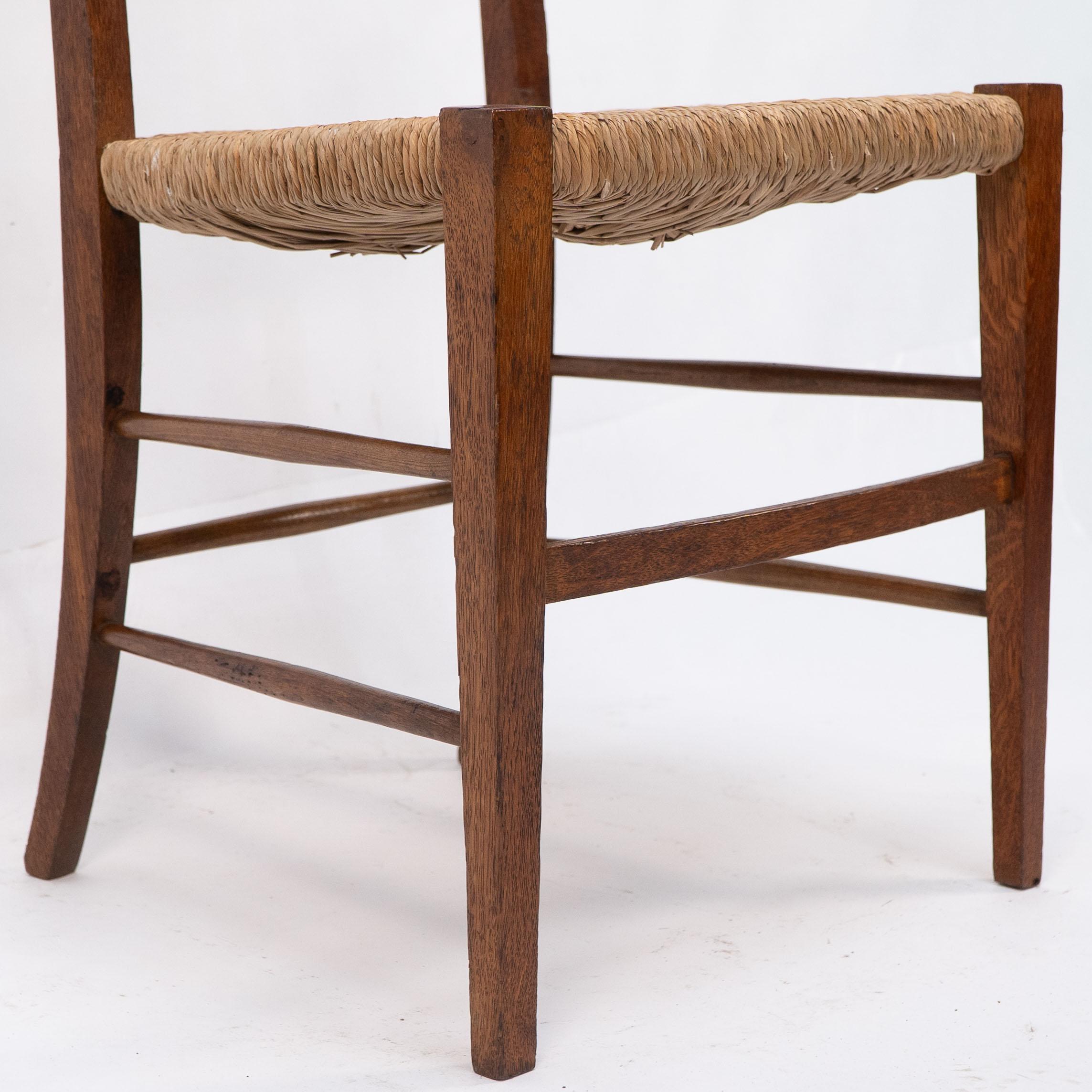 Wylie et Lochhead (atribué). Paire de chaises d'appoint ou de chambre à coucher en jonc en vente 6